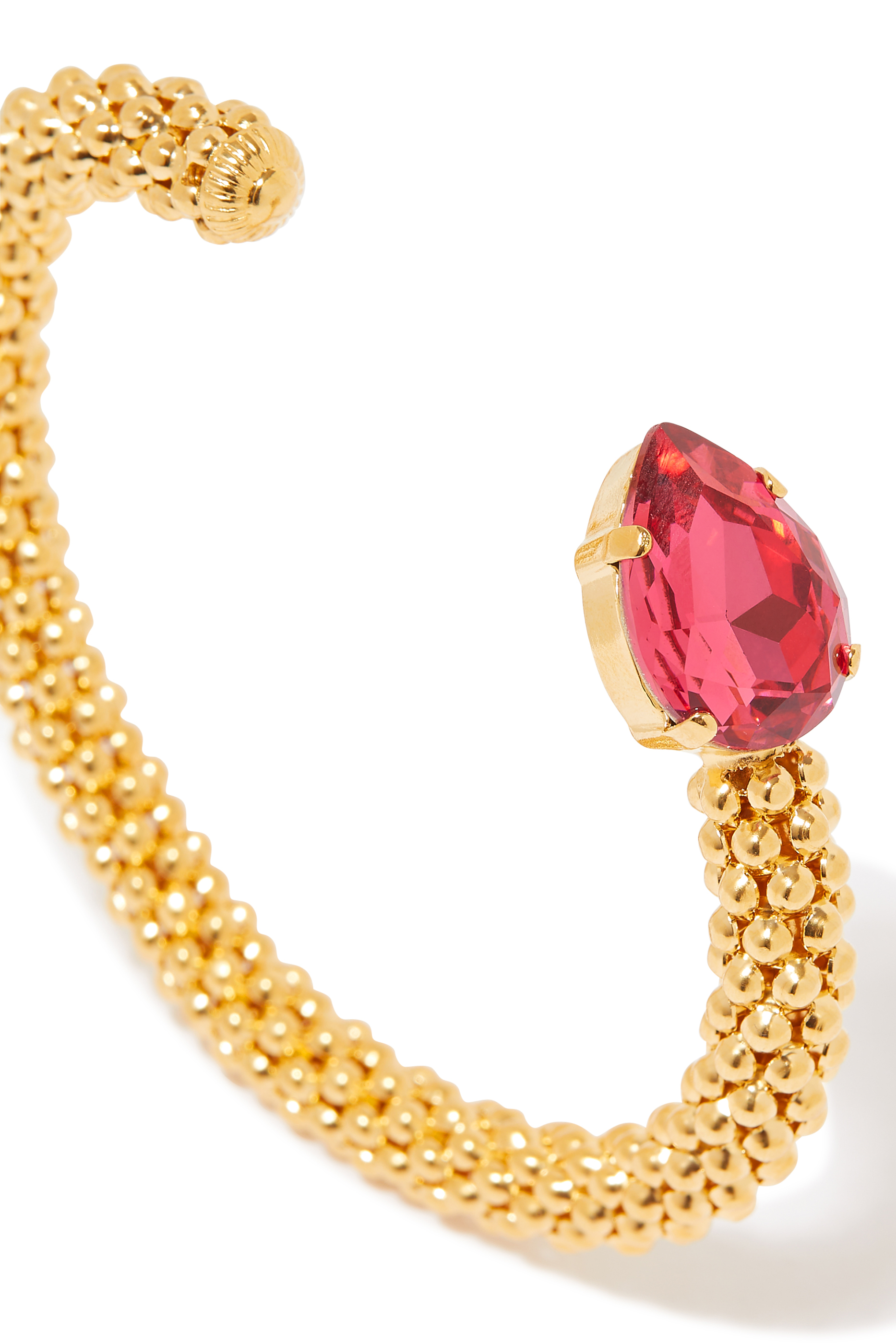 سوار كلاسيكي بتصميم حبل مرصع بالكريستال ملبيري ريد