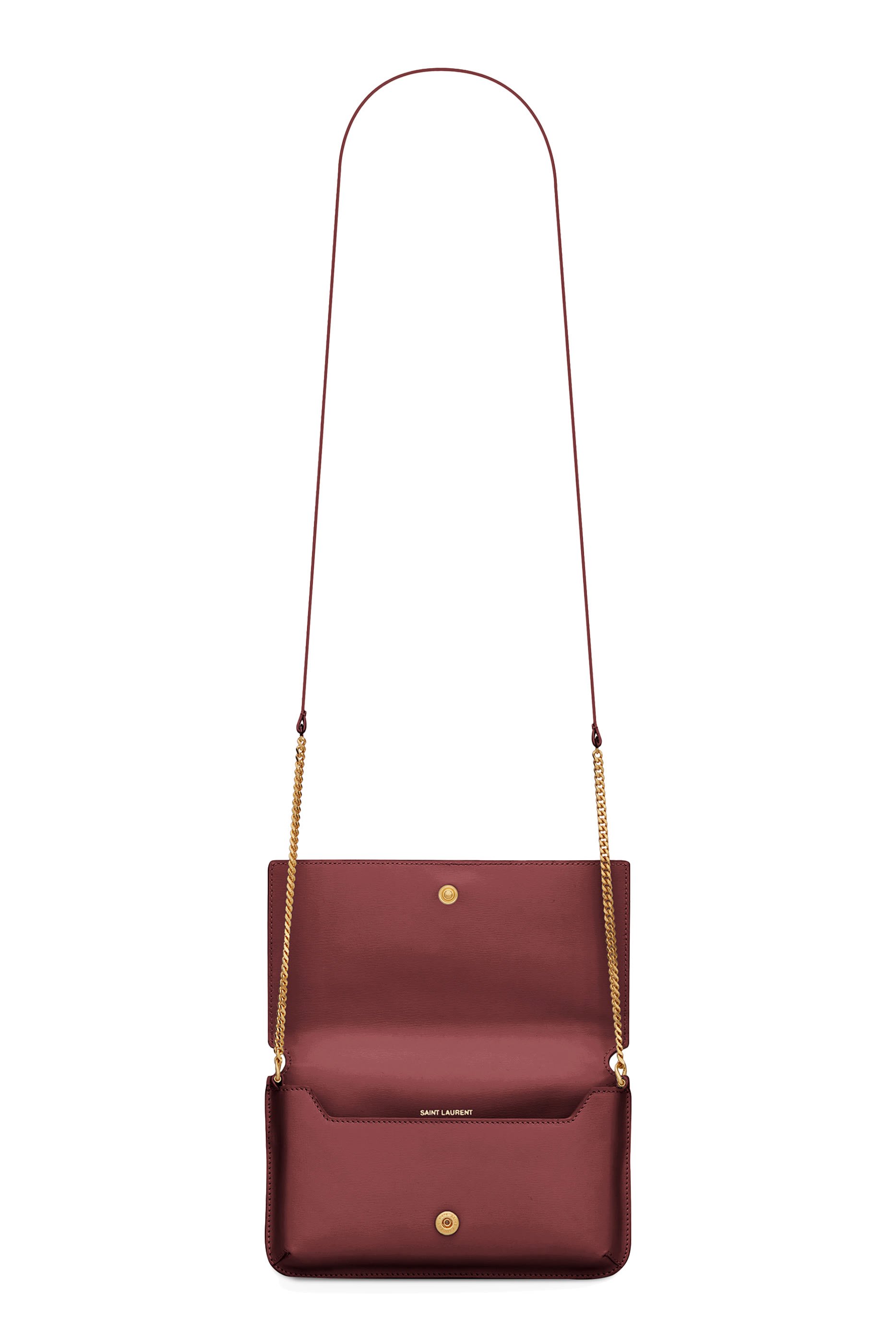 حافظة هاتف بشعار الماركة مع حمالة جلد ناعم