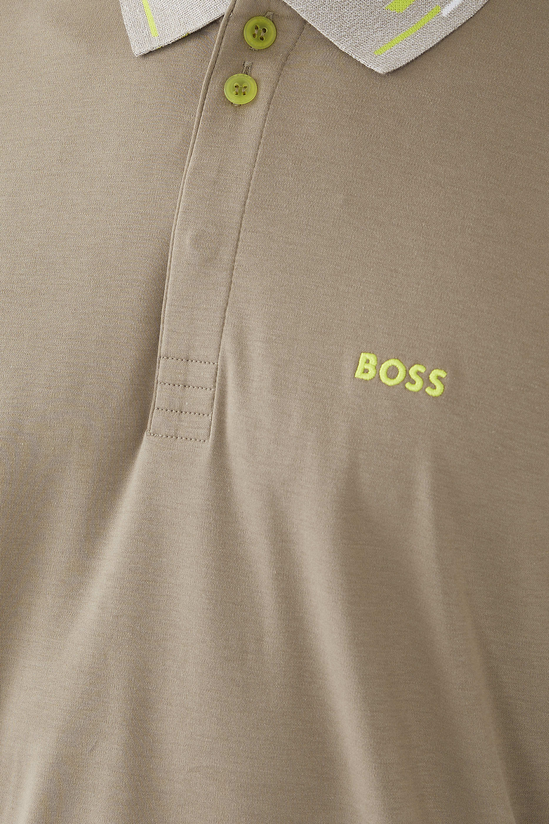 قميص بولو مطرز قطن