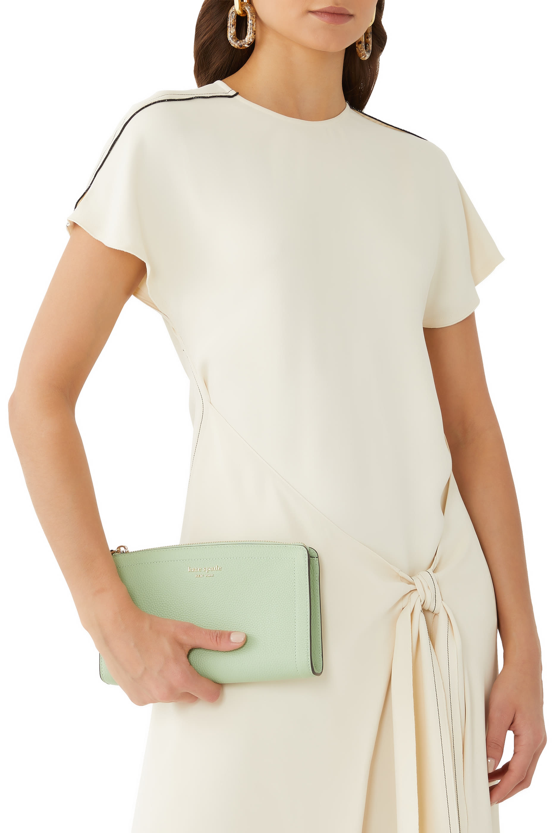 حقيبة كروس نوت صغيرة جلد حبيبي