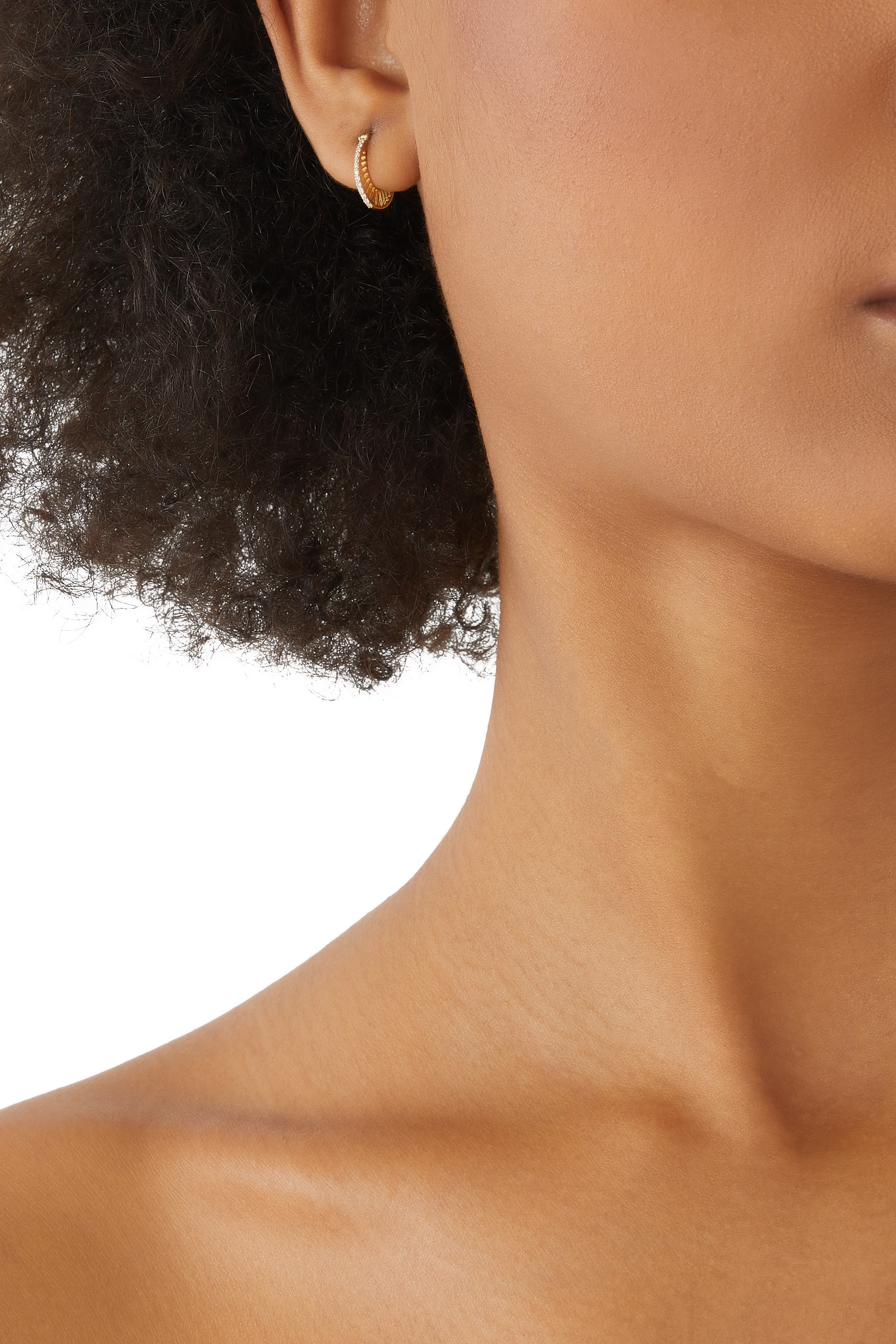 أقراط كوزميك رايز دائرية مسطحة