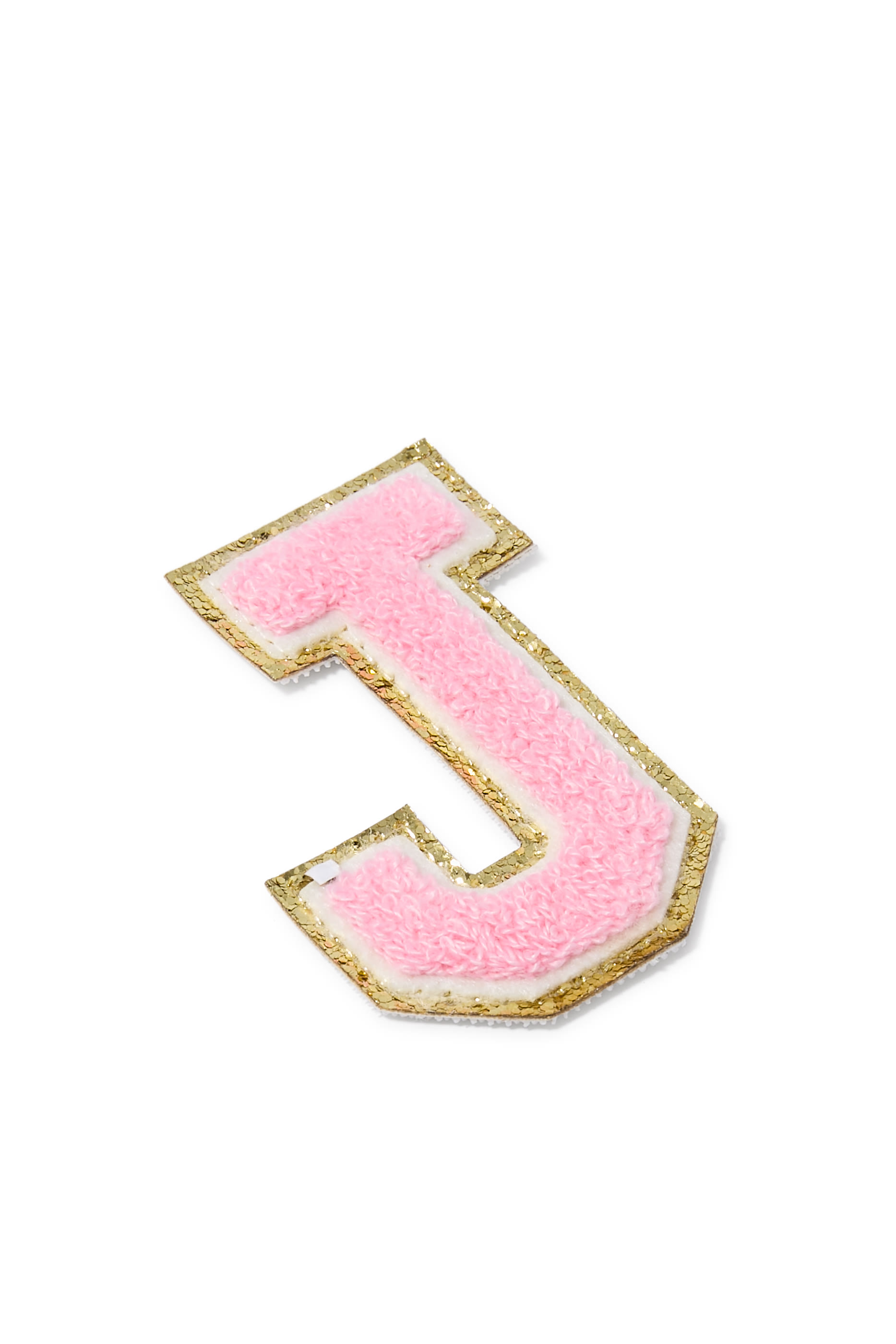 رقعة بتصميم حرف 'J' شنيل لامع للأطفال