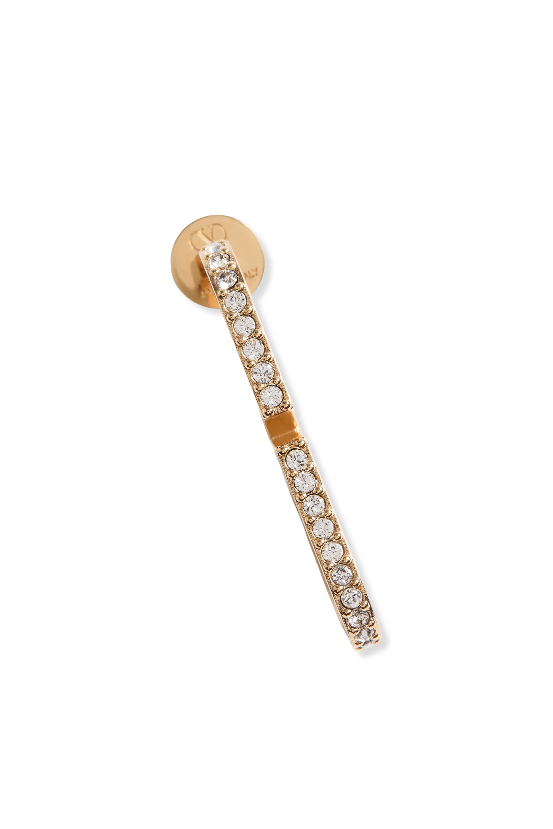 VLogo Signature Metal and Swarovski&not;&AElig; Crystal Earrings