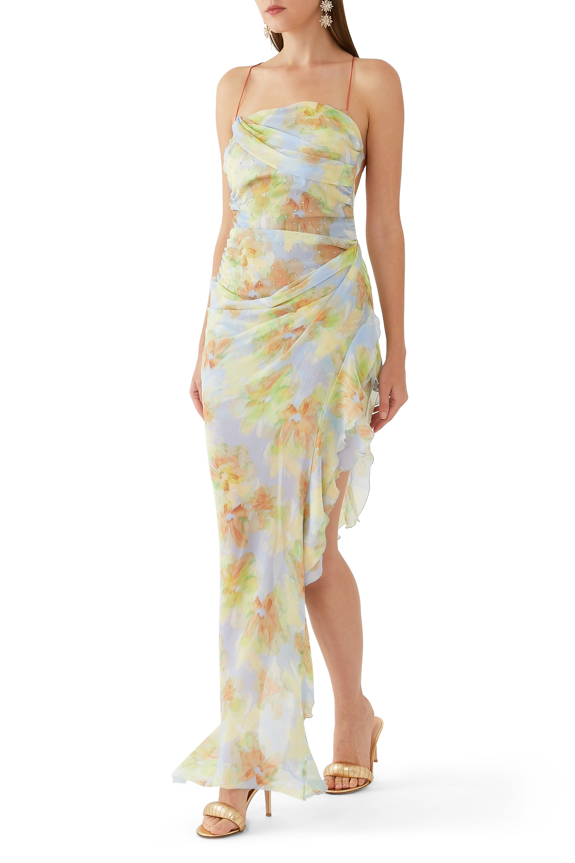 فستان زيفي بتصميم غير متماثل