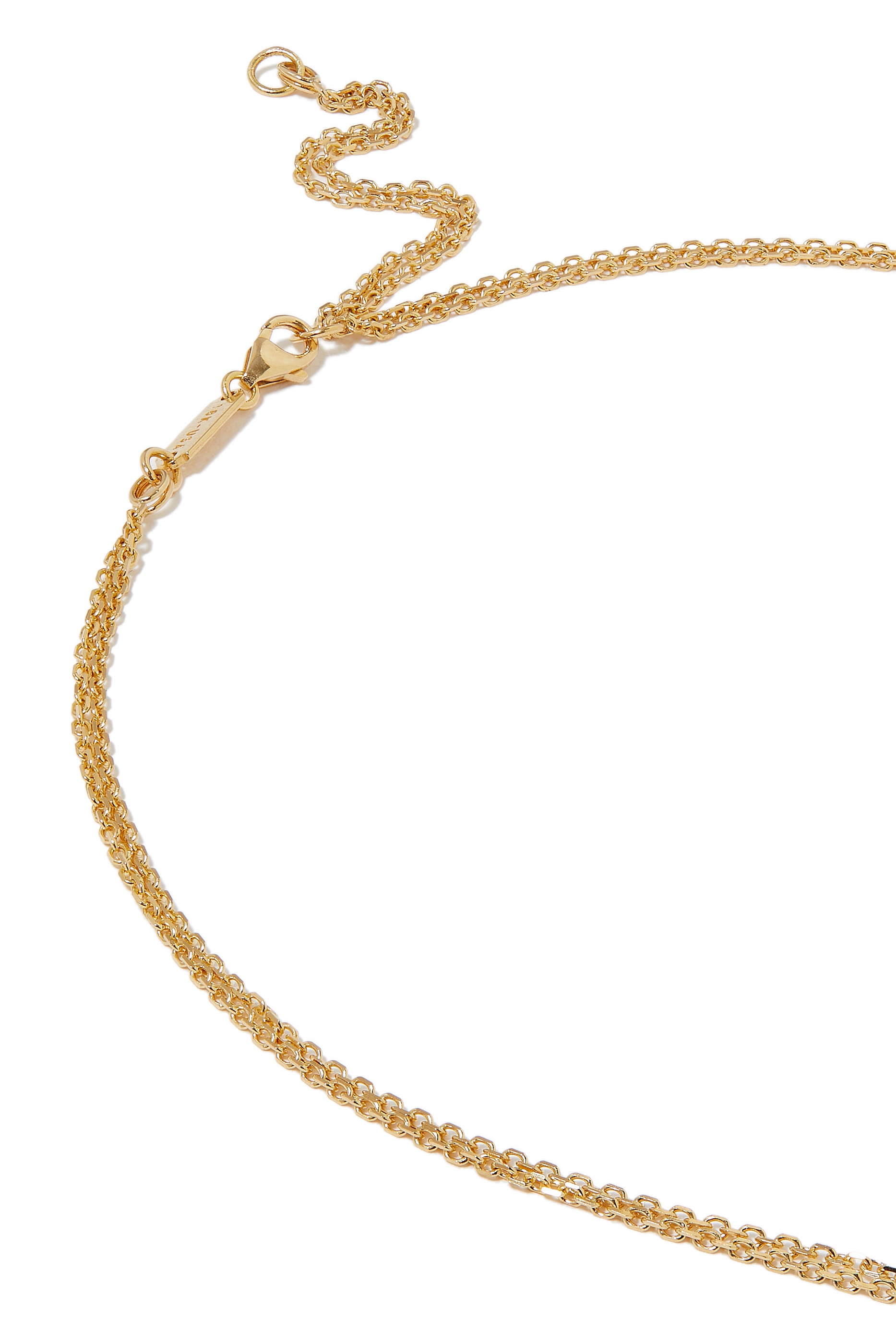 قلادة مرصعة بالأوبال والزمرد والماس، ذهب أصفر عيار 18