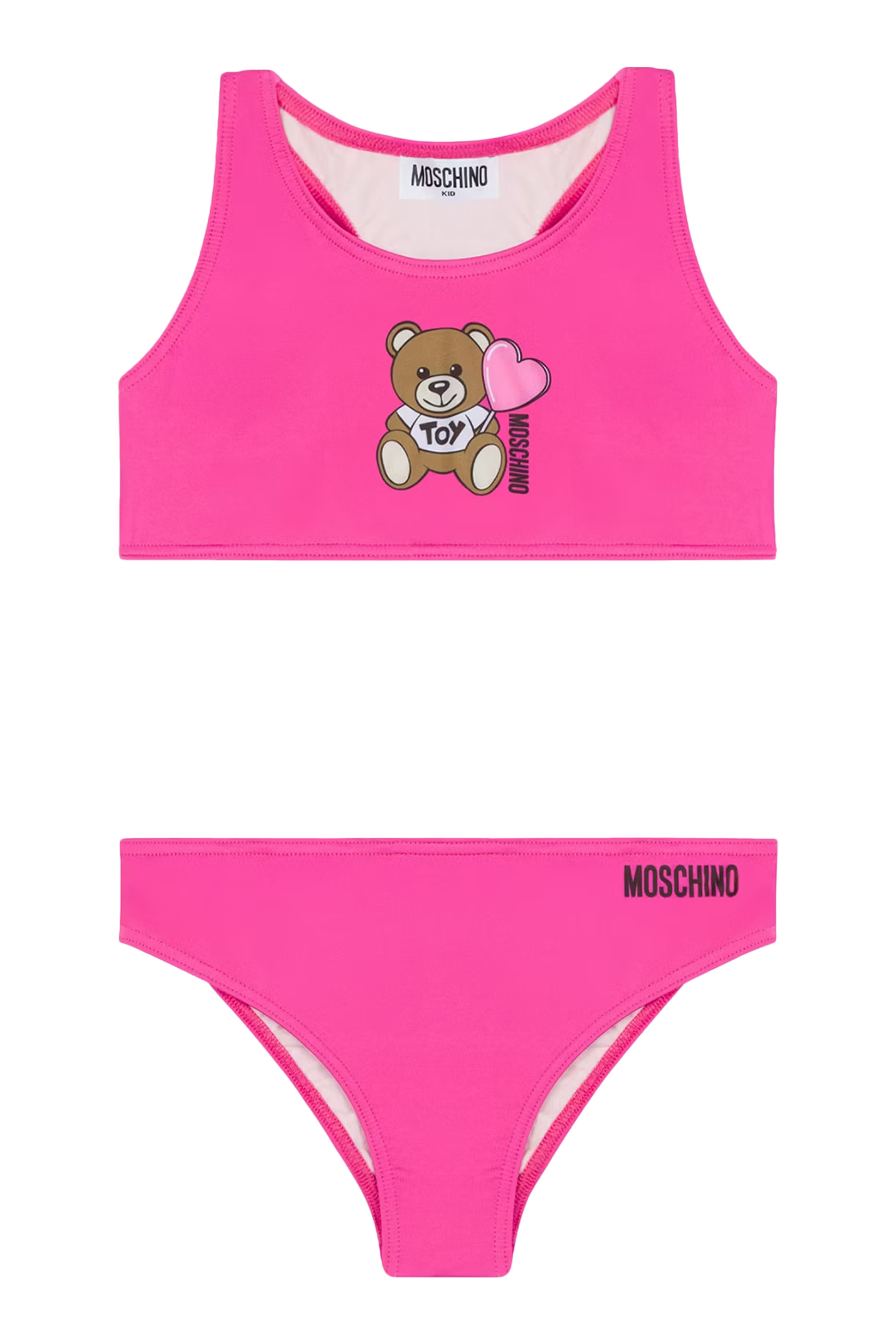 طقم بيكيني بطبعة الدب تيدي ليكرا للأطفال