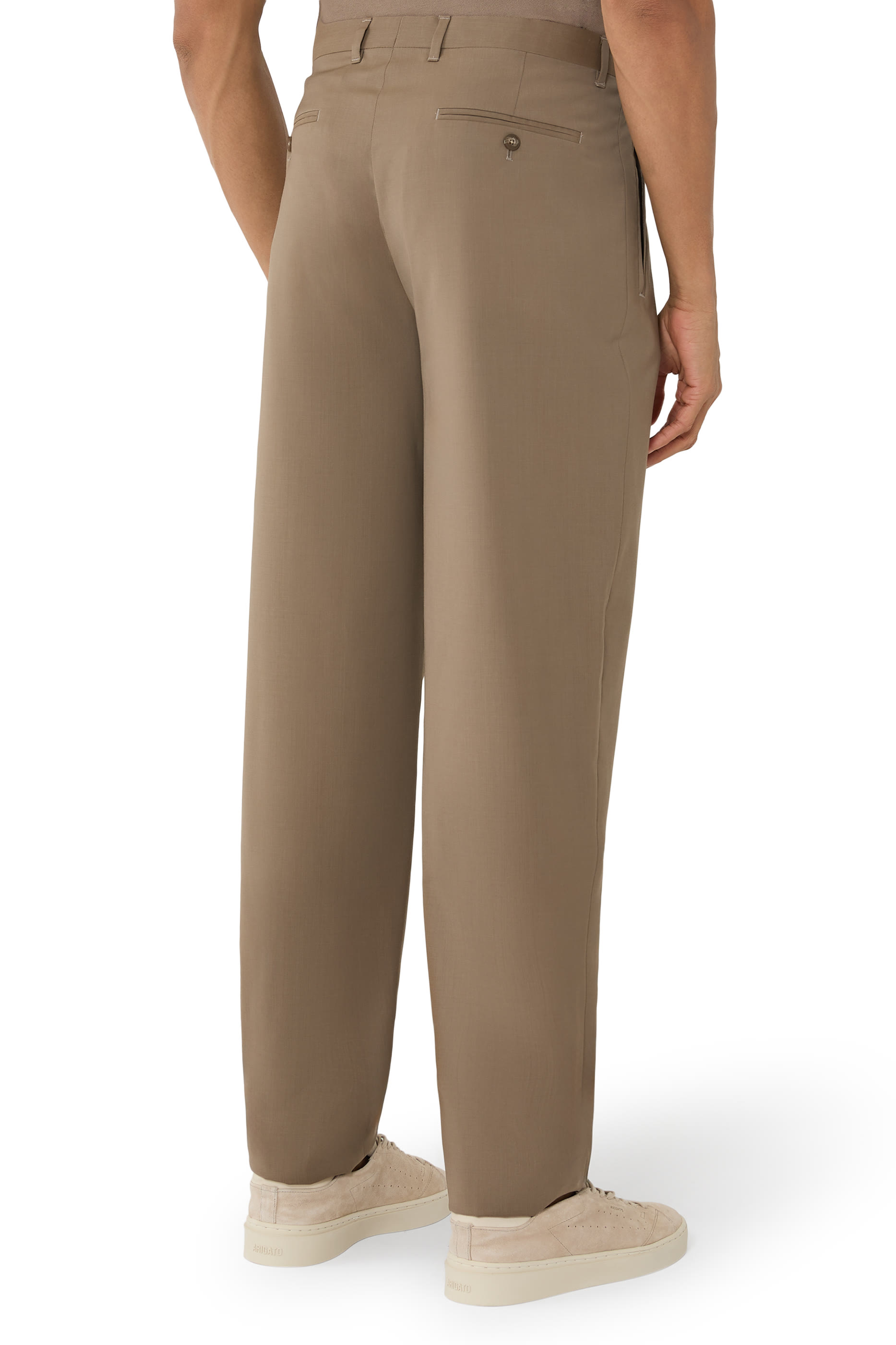 بنطال بقصة ضيقة قصيرة صوف استوائي