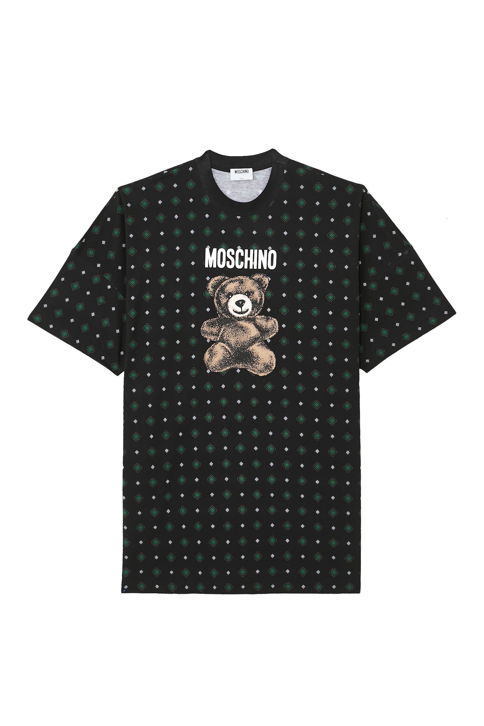 فستان بنقشة الدب تيدي وشعار الماركة