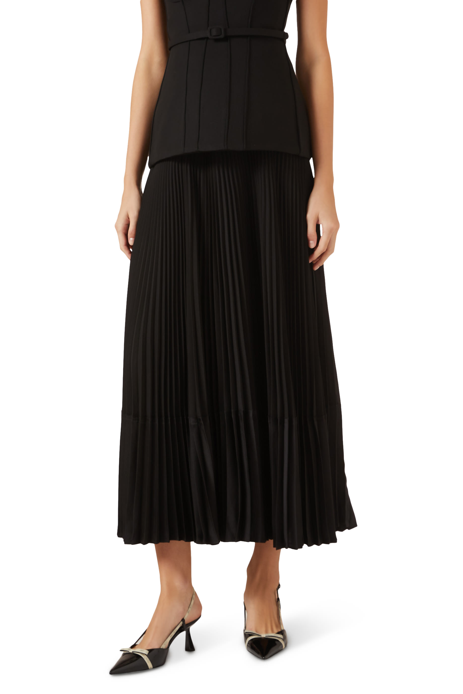 حذاء كاميلا 65 كلاسيكي بسير خلفي جلد لامع