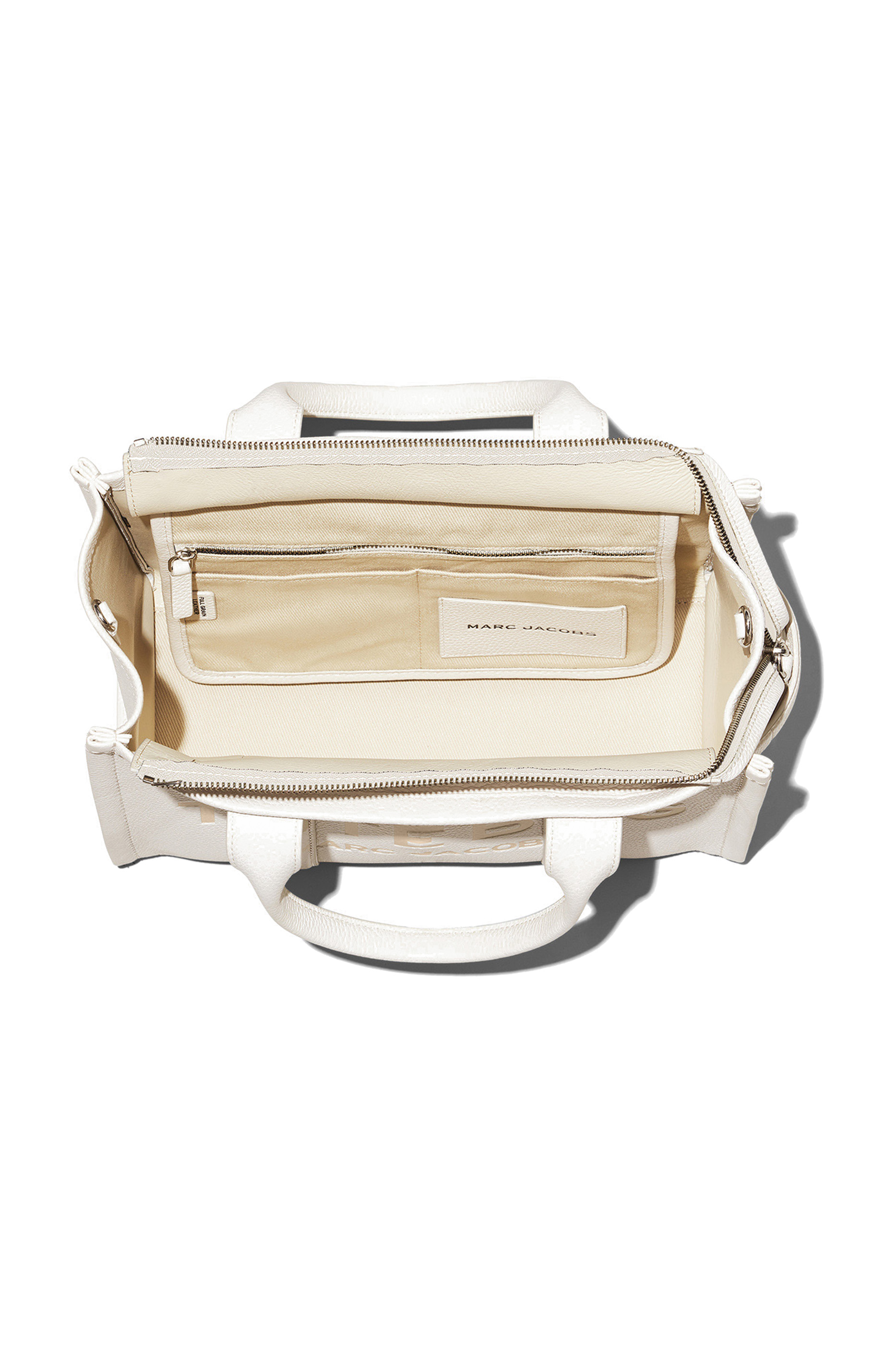 حقيبة يد جلد متوسطة الحجم