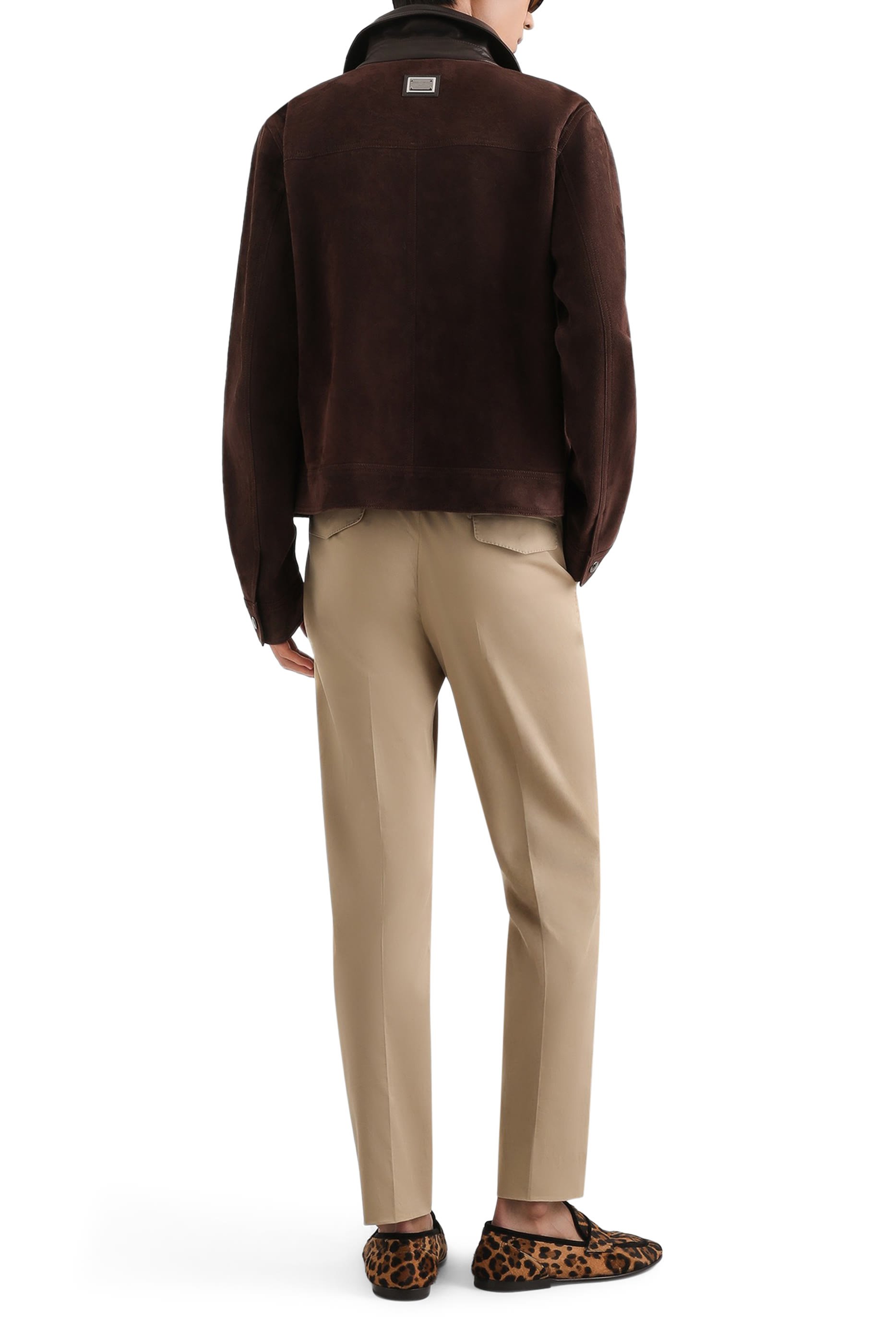 بنطال قطن غابردين مطاطي