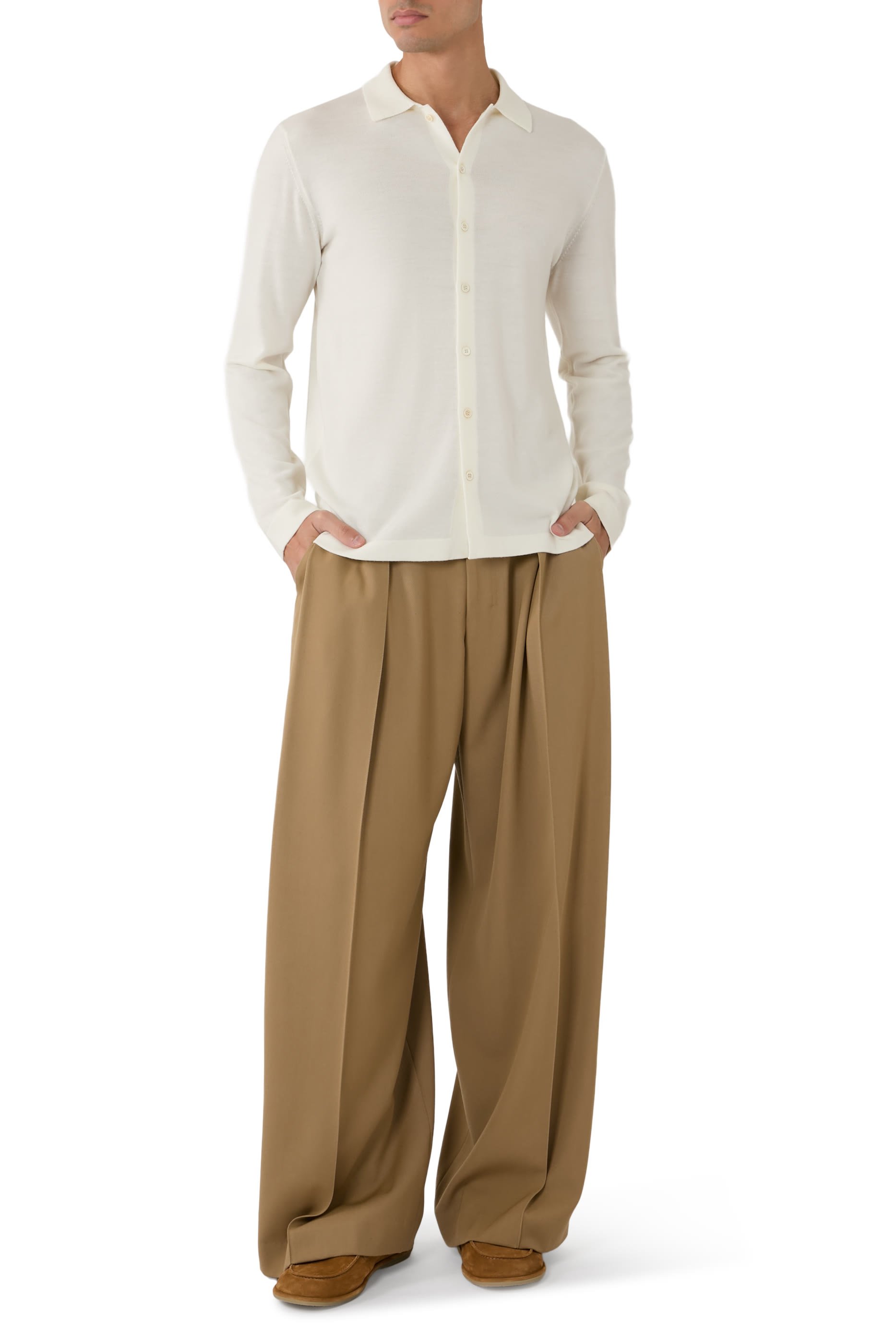 قميص زانون بقصة ضيقة