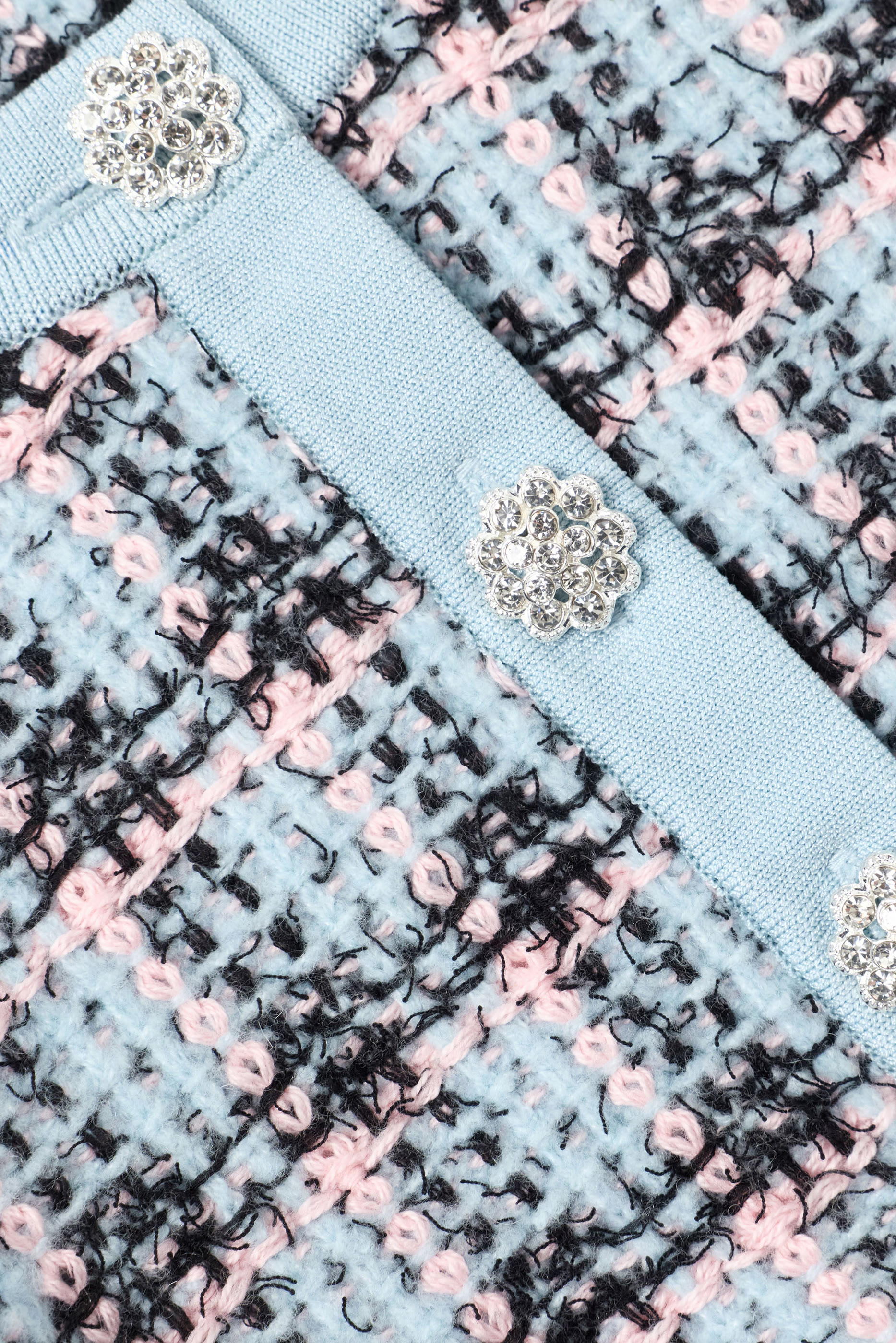 فستان منسوج مخطط بارز الملمس للأطفال