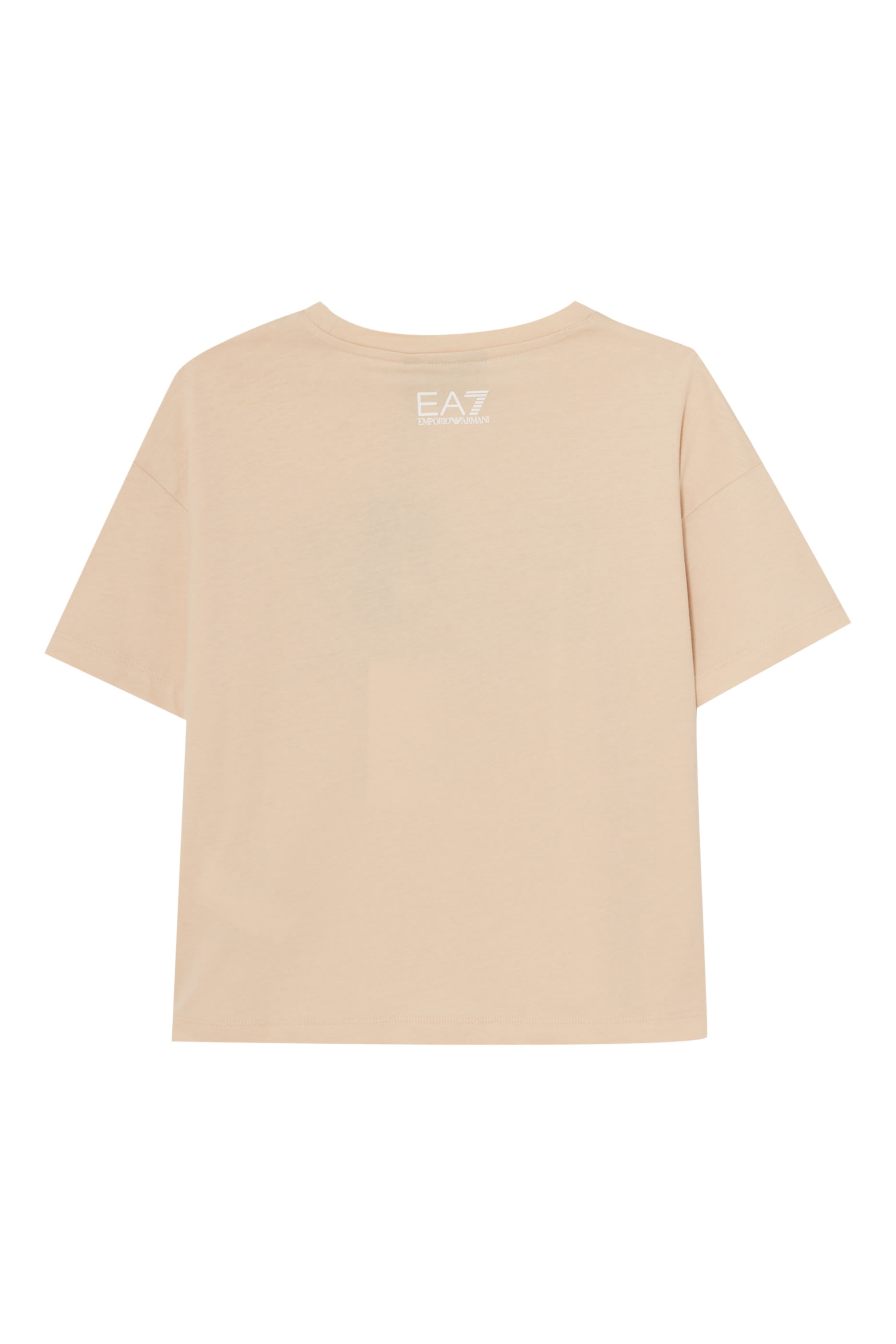 تيشيرت بنقشة شعار الماركة قطن للأطفال