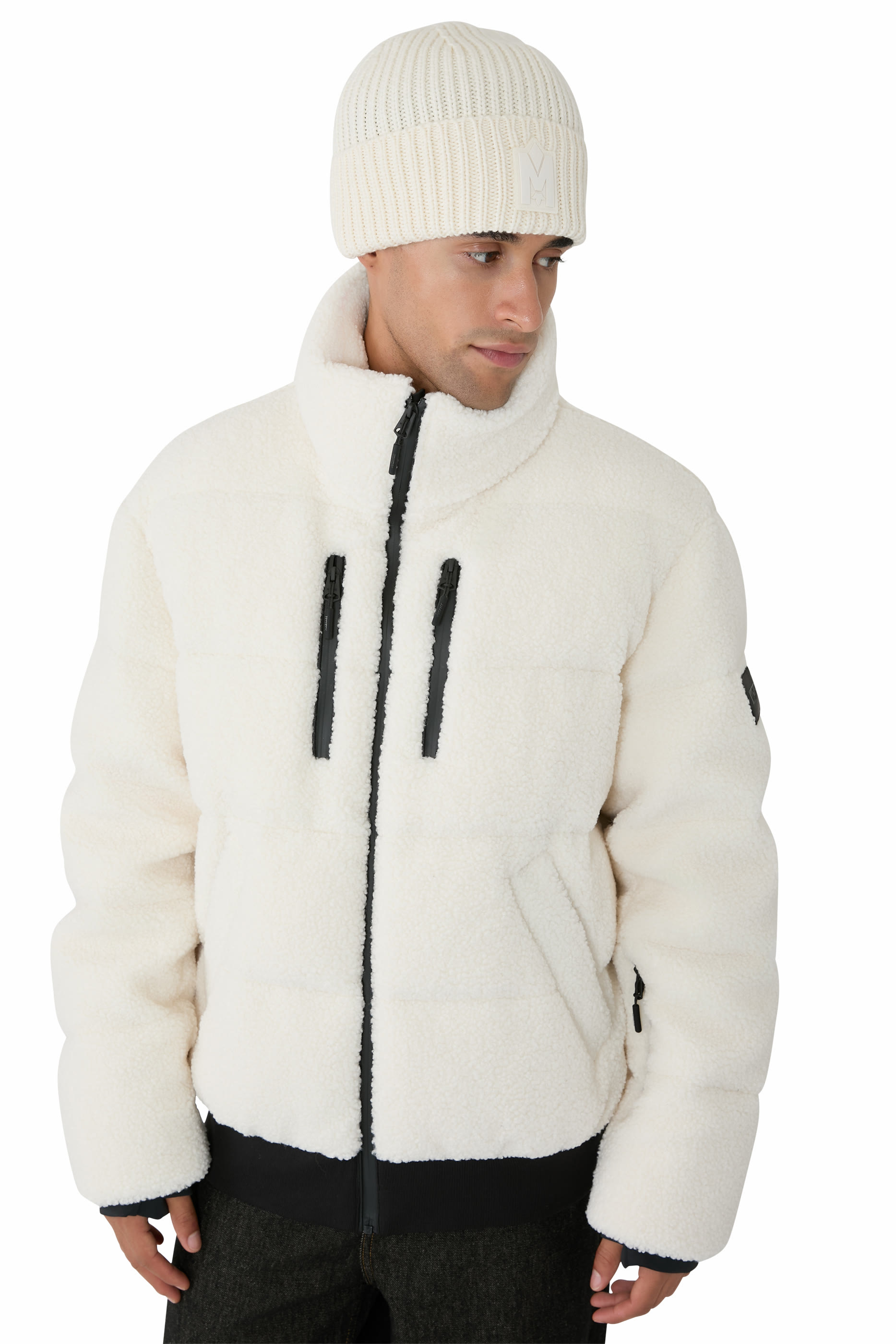 قبعة جود-ام زد منسوجة يدويا بحواف مضلعة