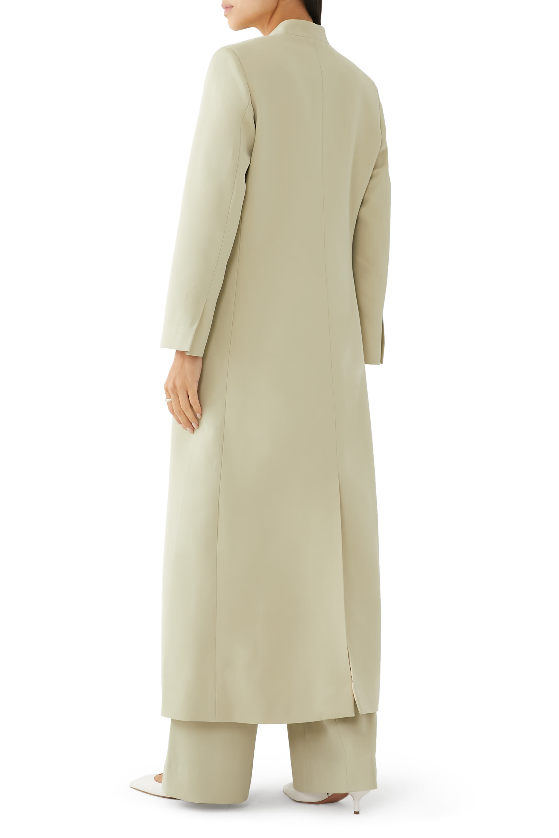 معطف دغلة طويلة بقصة فضفاضة