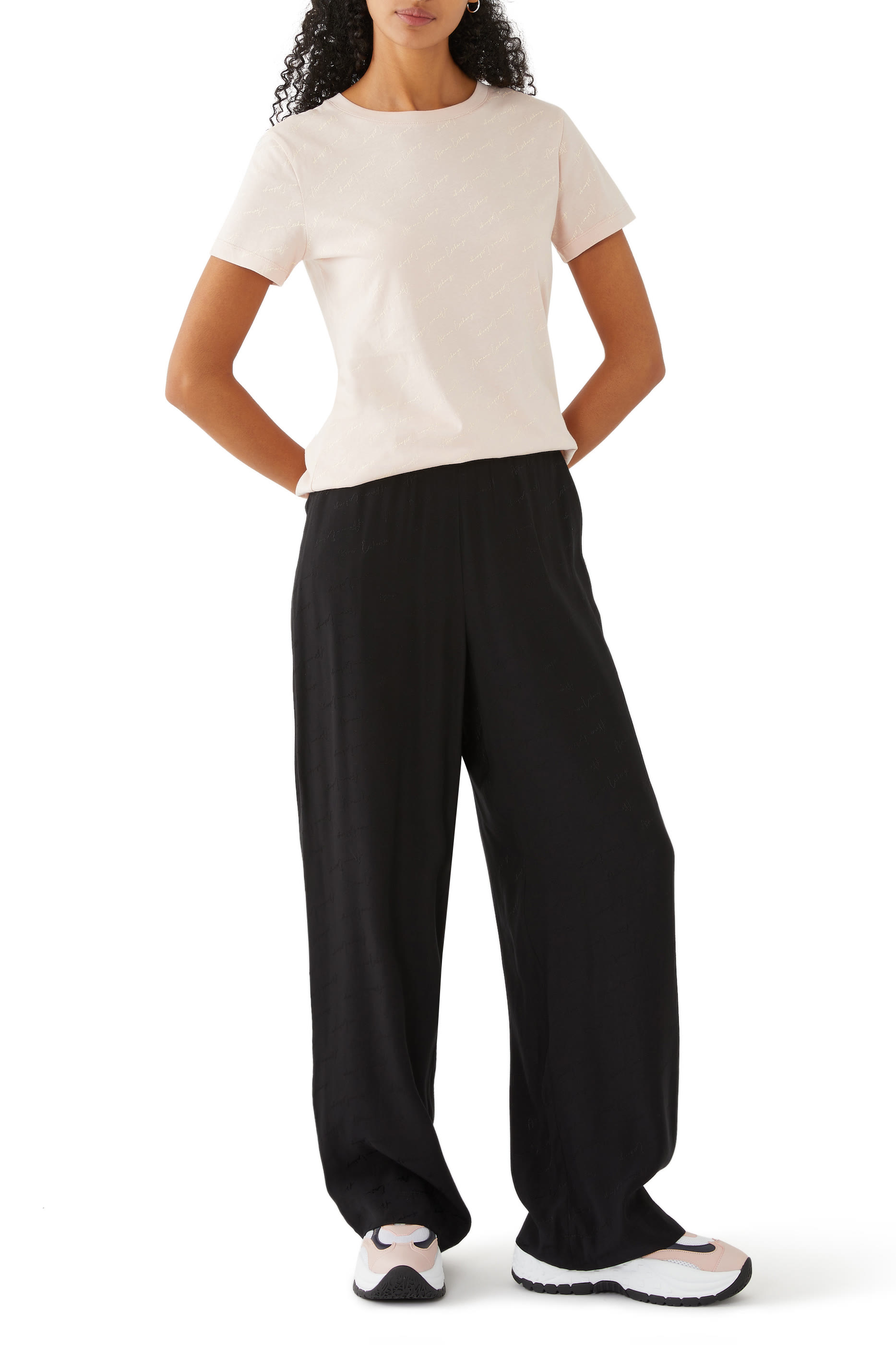 تيشيرت أوفيليا نيويورك بشعار الماركة قطن جرسيه