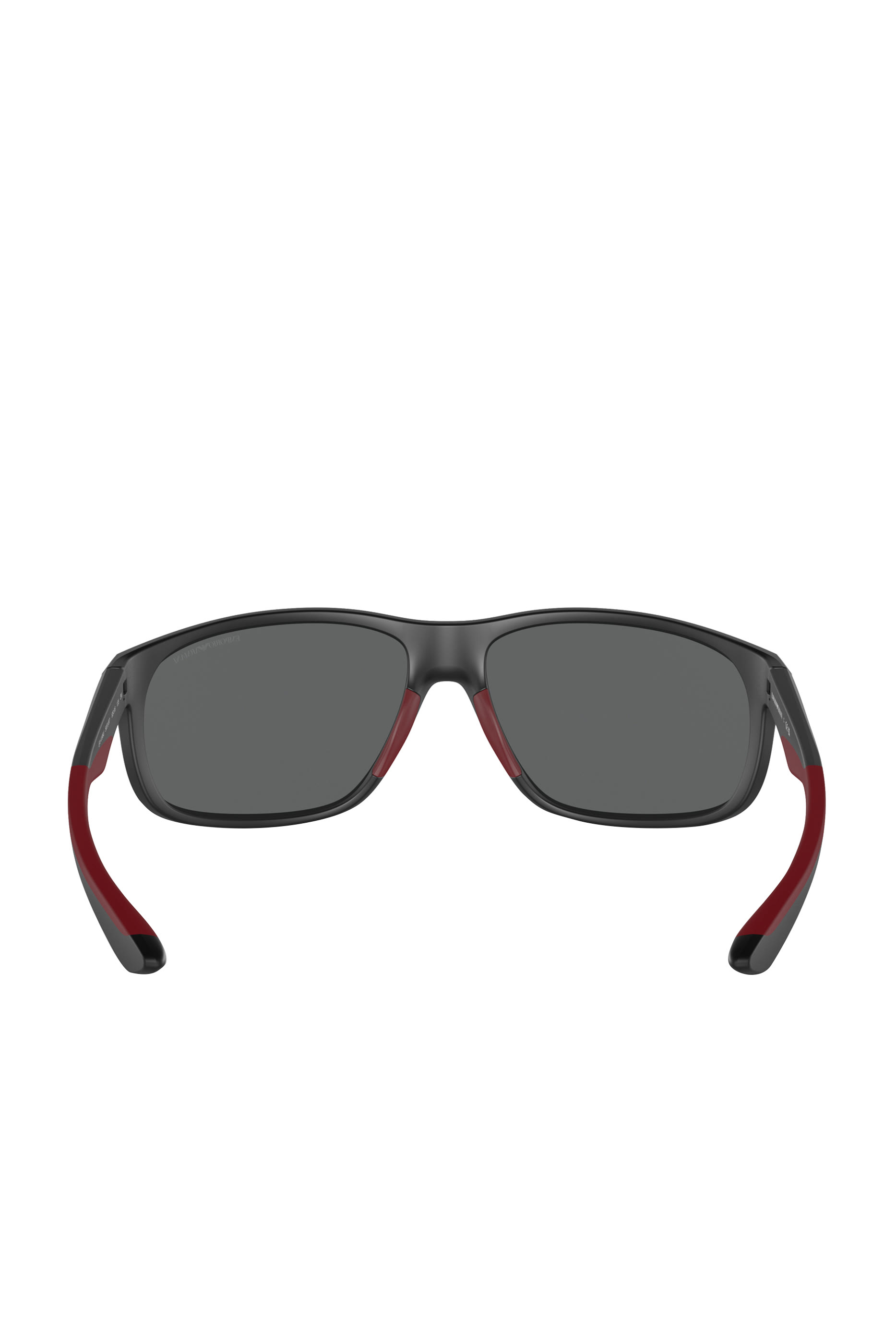 Men's D-Frame Sunglasses in Black with Dark Grey Lenses