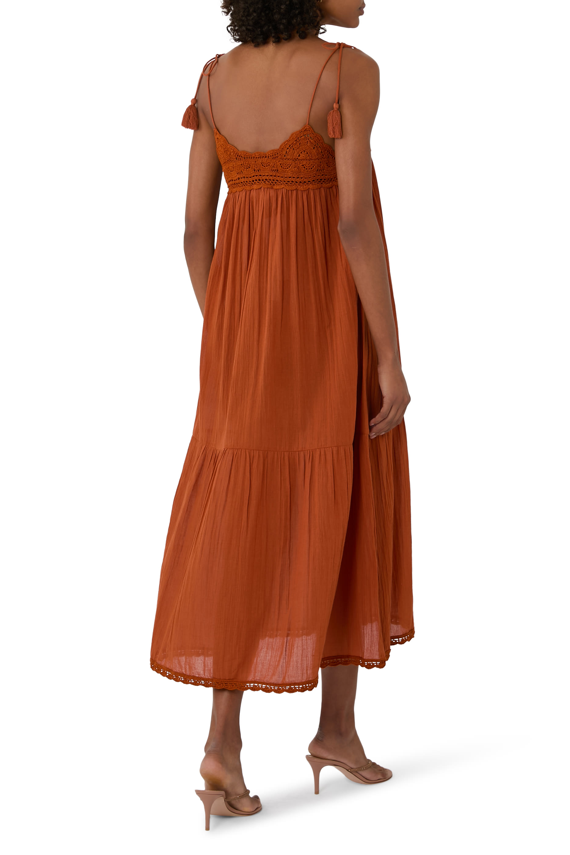  Linnea Coverup Dress with Crochet Detail