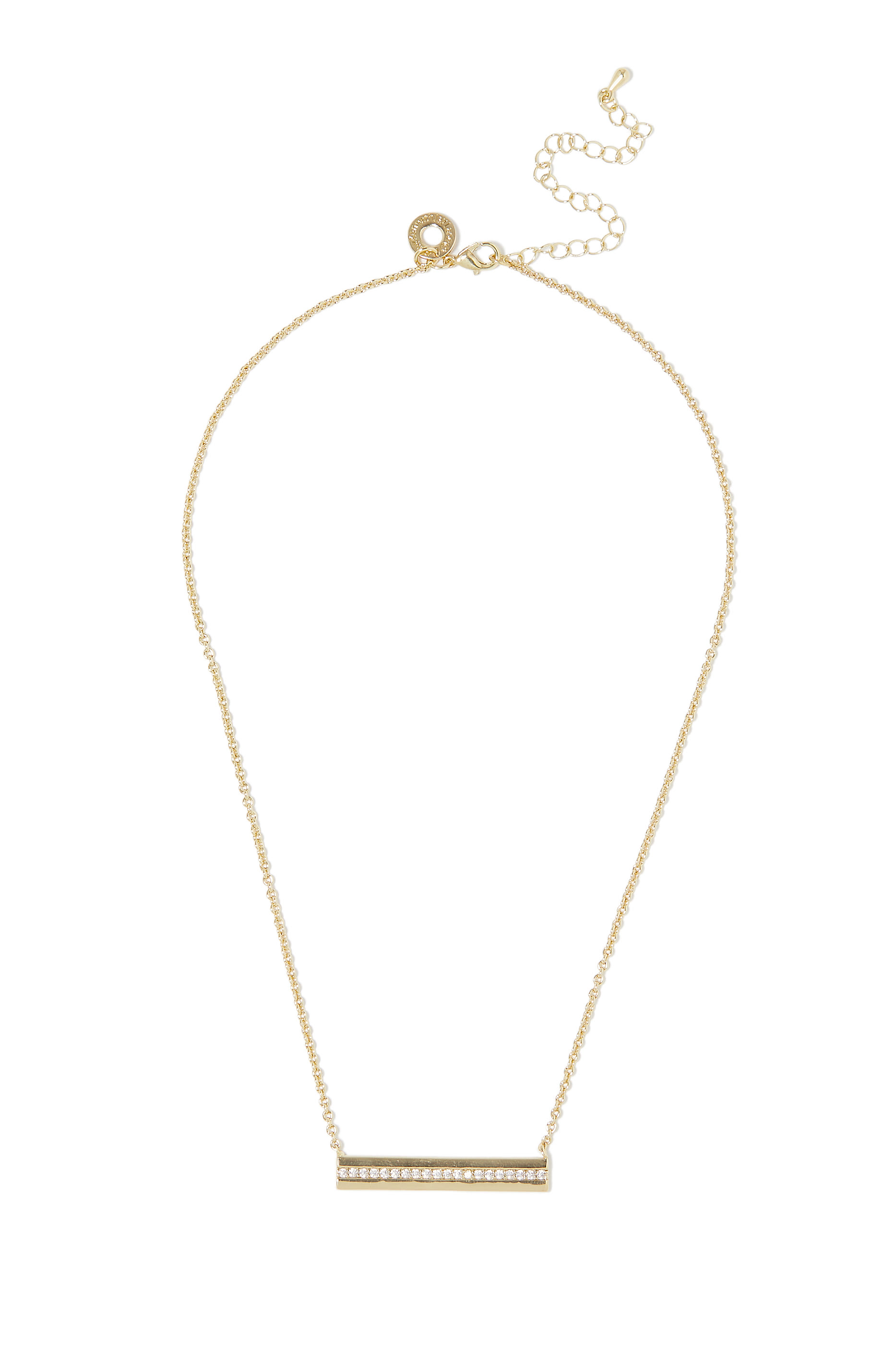 قلادة بدلاية بتصميم قضيب مرصعة بأحجار زركونيا مكعبة