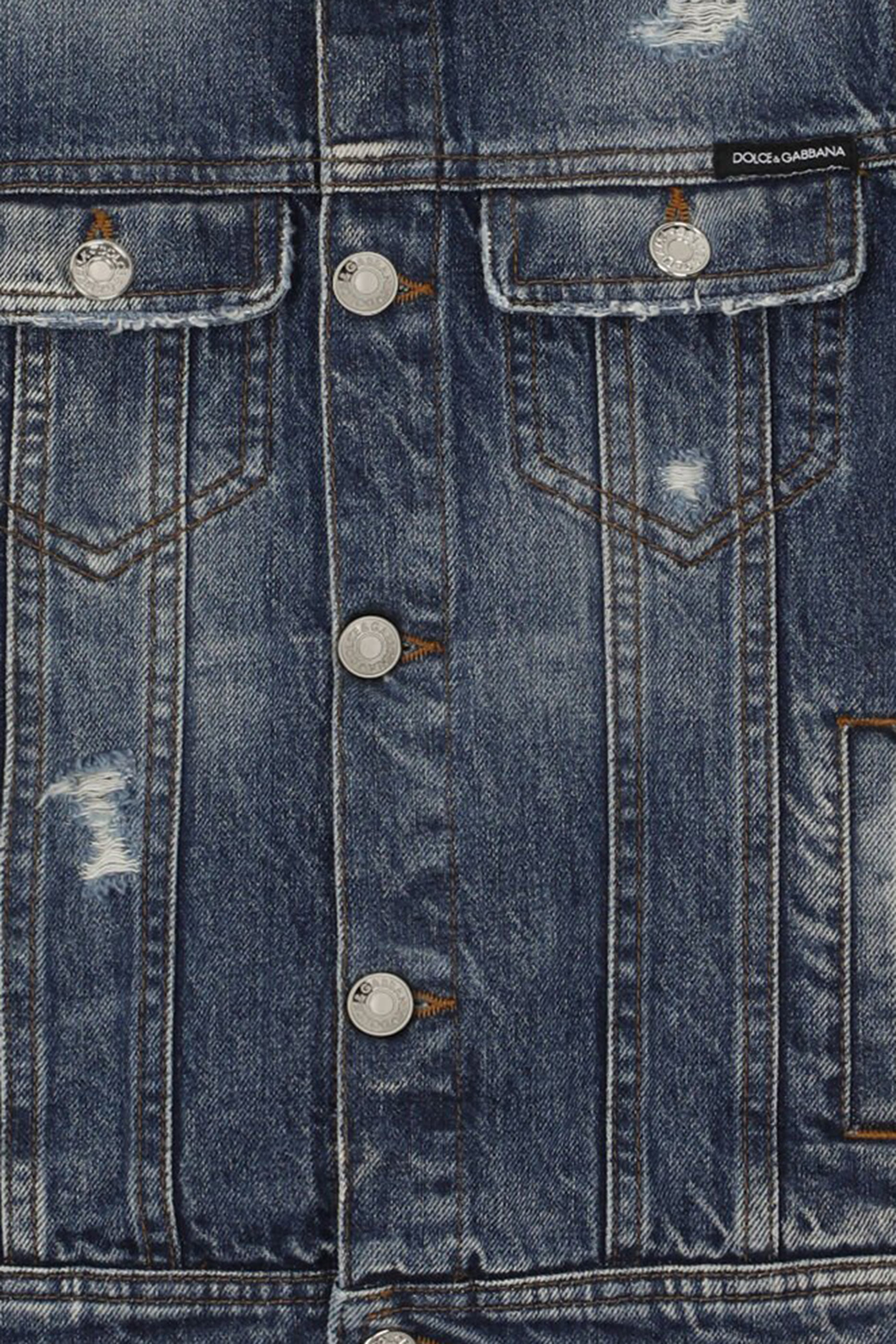 جاكيت للأطفال دنيم باهت