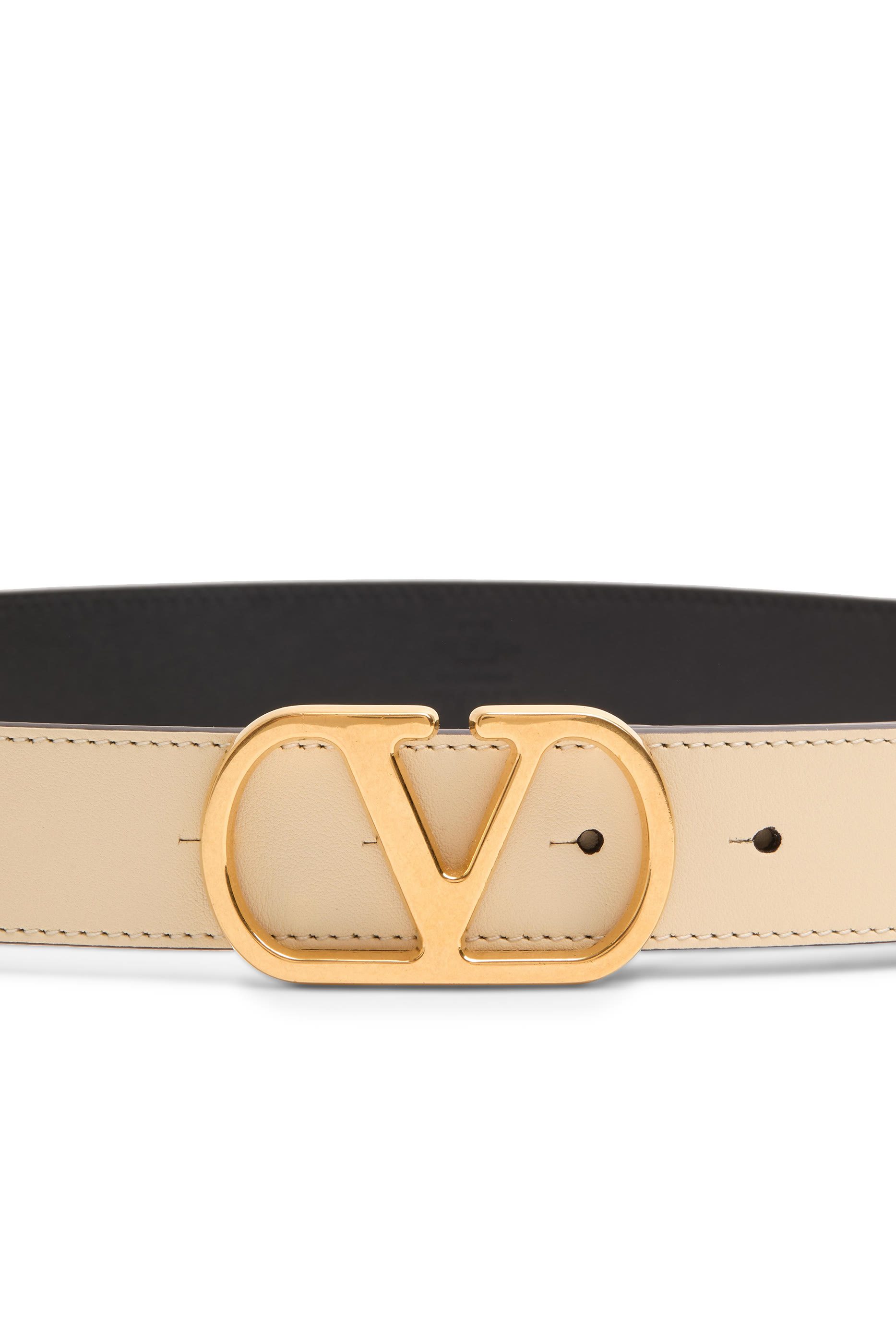 حزام بشعار الماركة جلد عجل