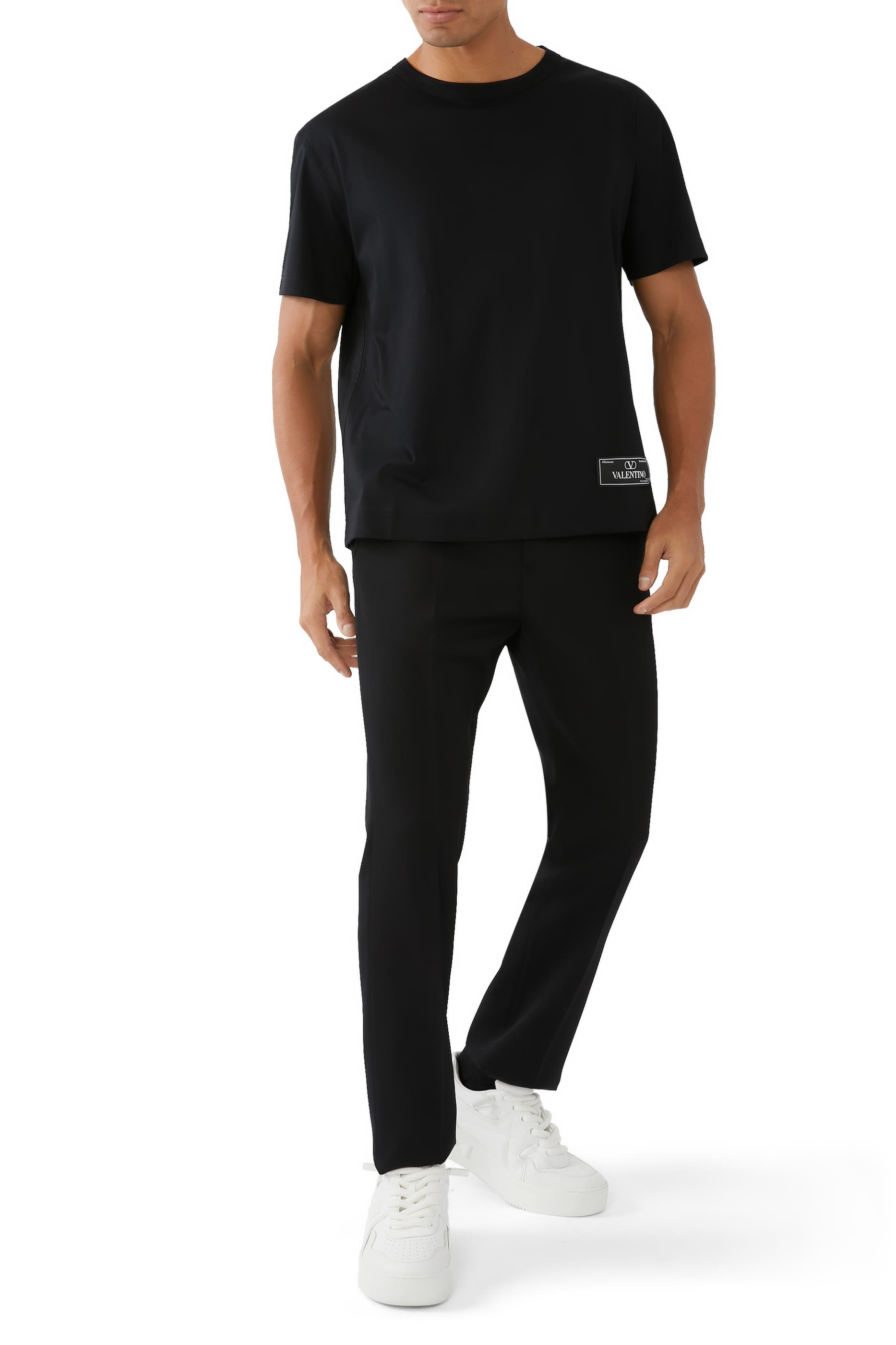 تيشيرت قطن بعلامة ميزون فالنتينو