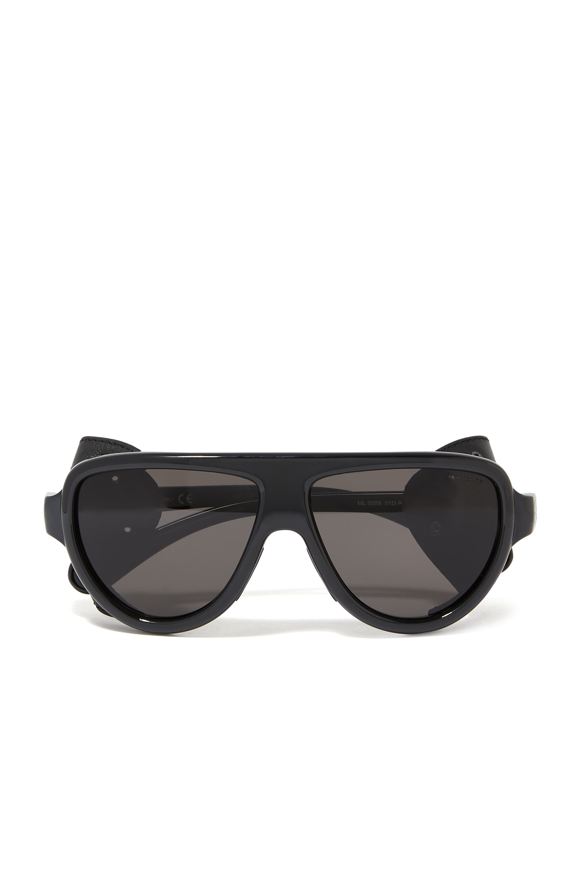 نظارة شمسية أفياتور برقعتين جلد على الجانبين