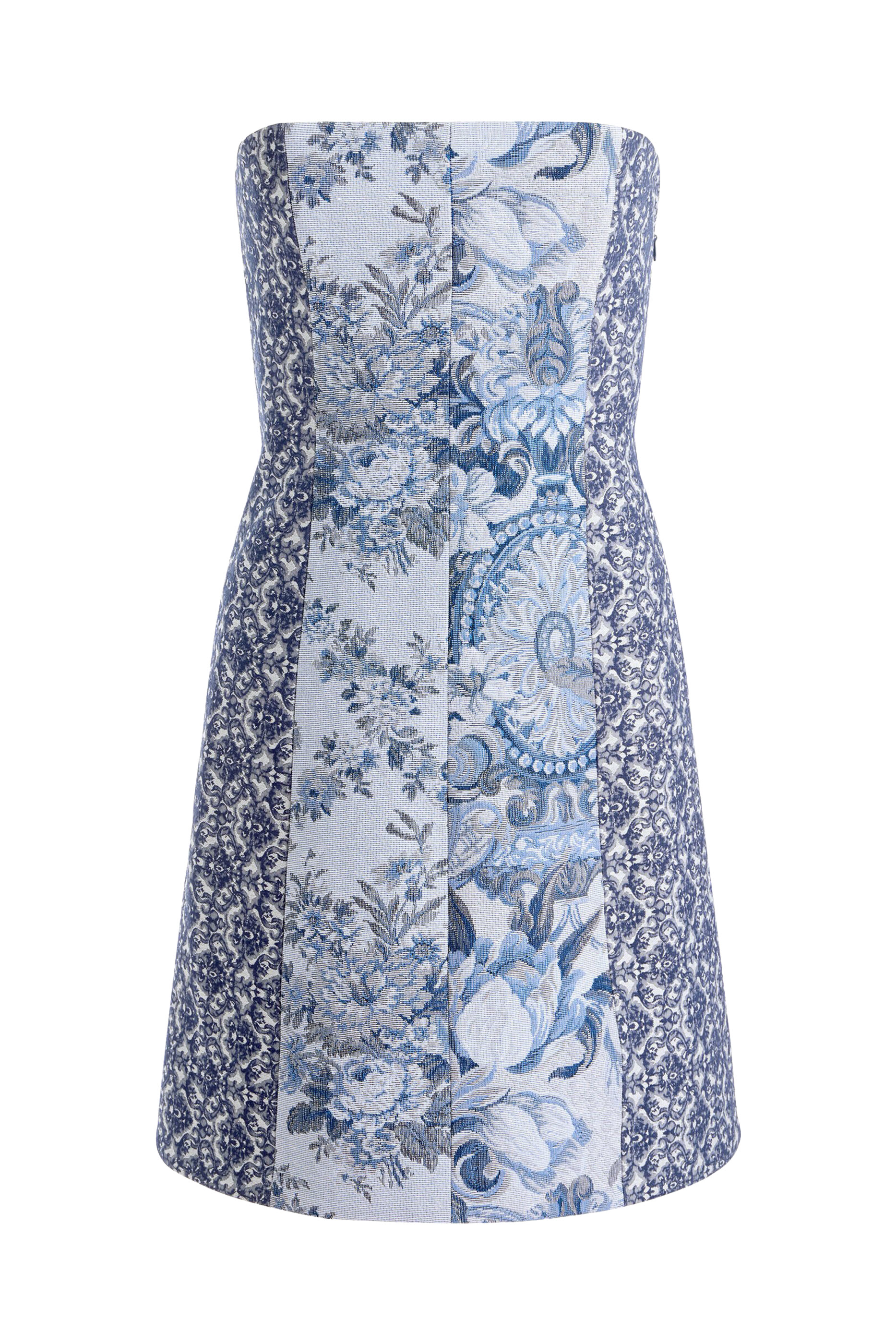 فستان قصير بنقشة زهور