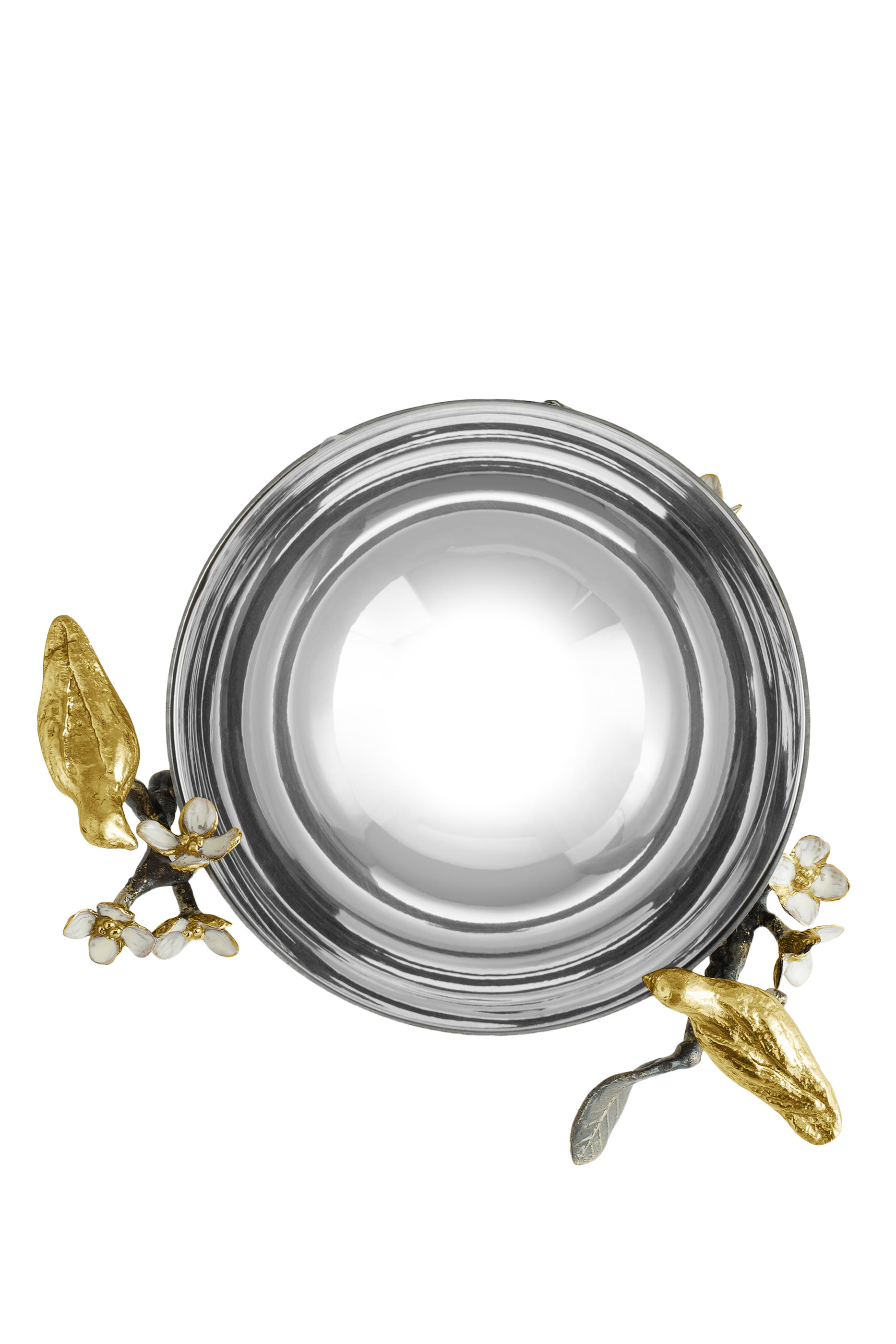 وعاء مكسرات مزين بطيور حب