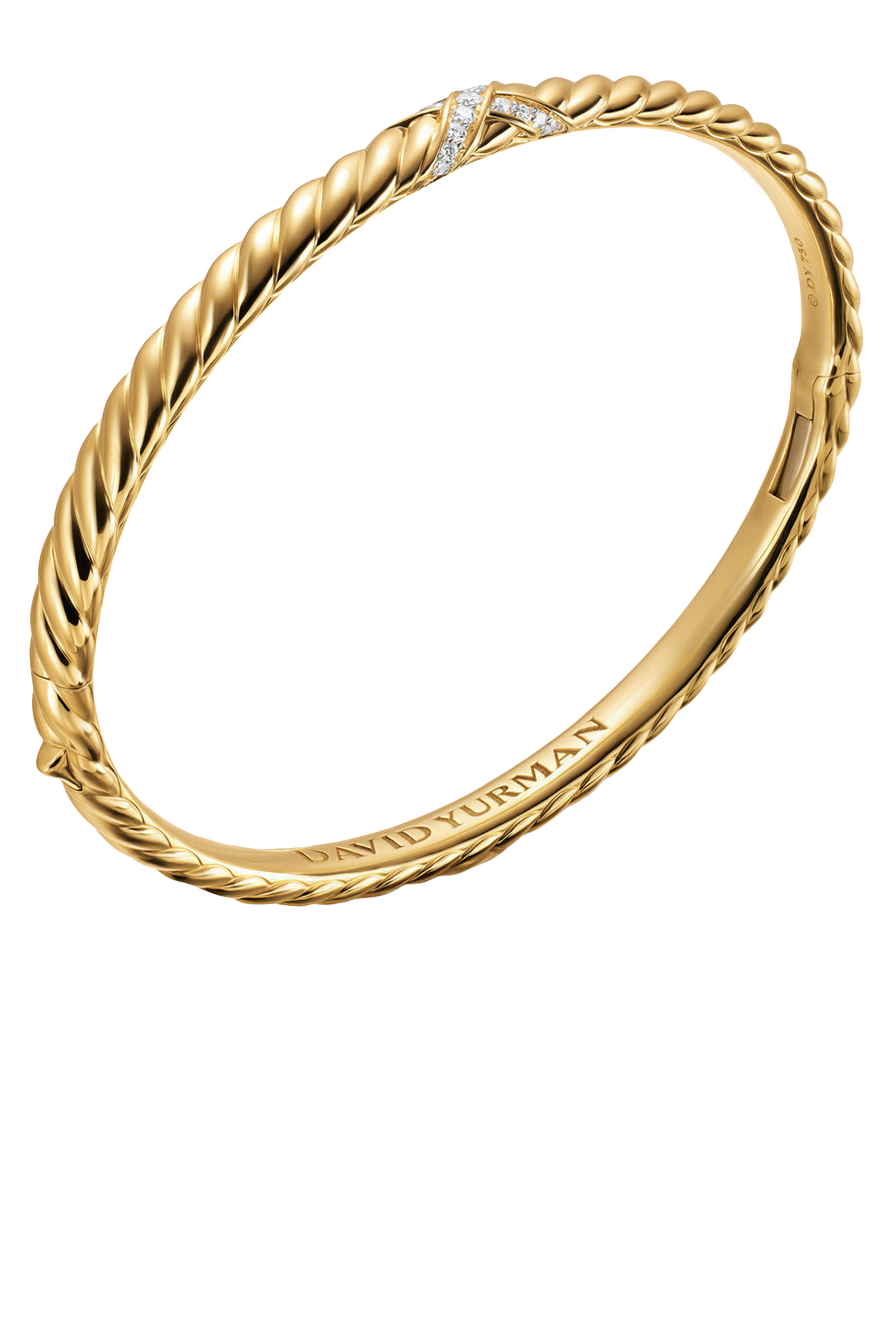 سوار سكلبتد بحلية بتصميم حرف X