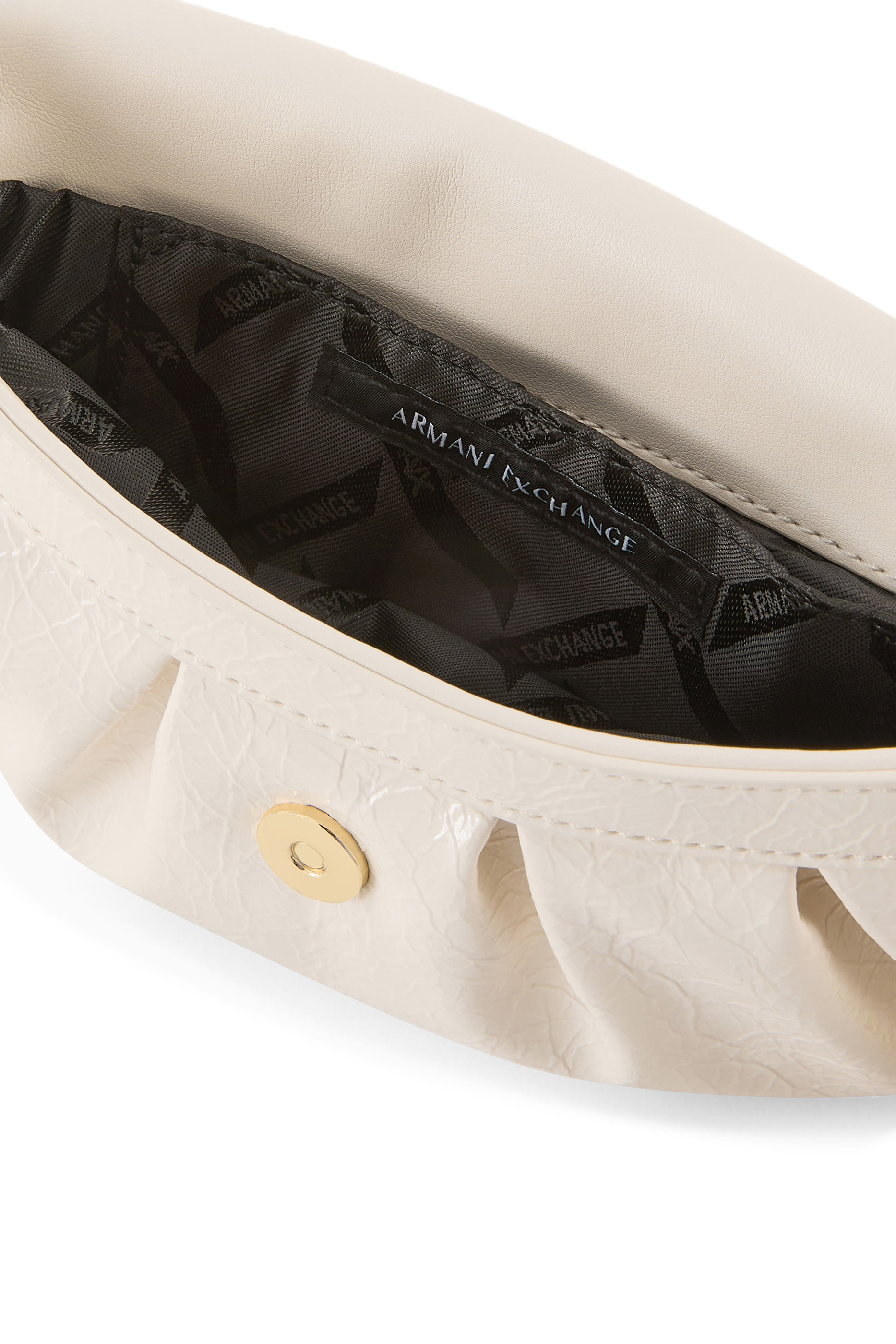 حقيبة كروس بودي صغيرة بحمالة سلسلة وشعار الماركة