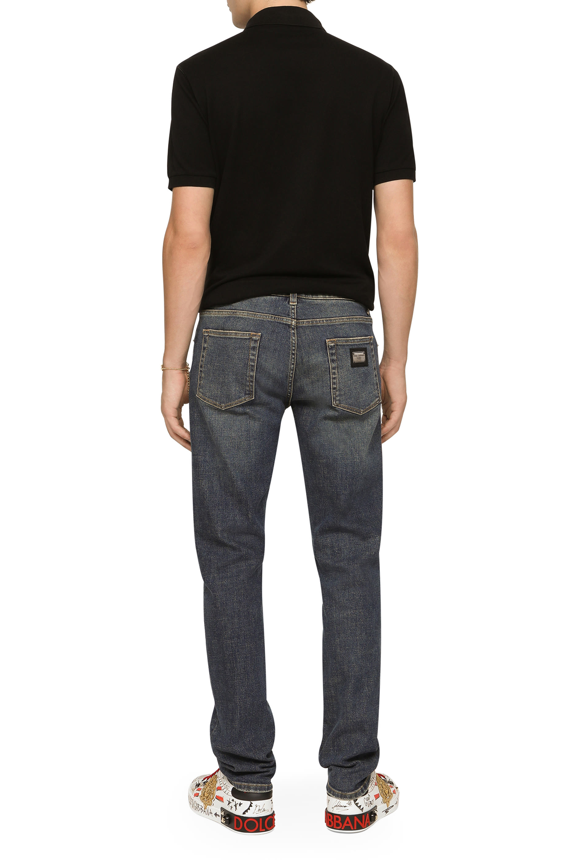 قميص بولو بيكيه قطن بشعار الماركة