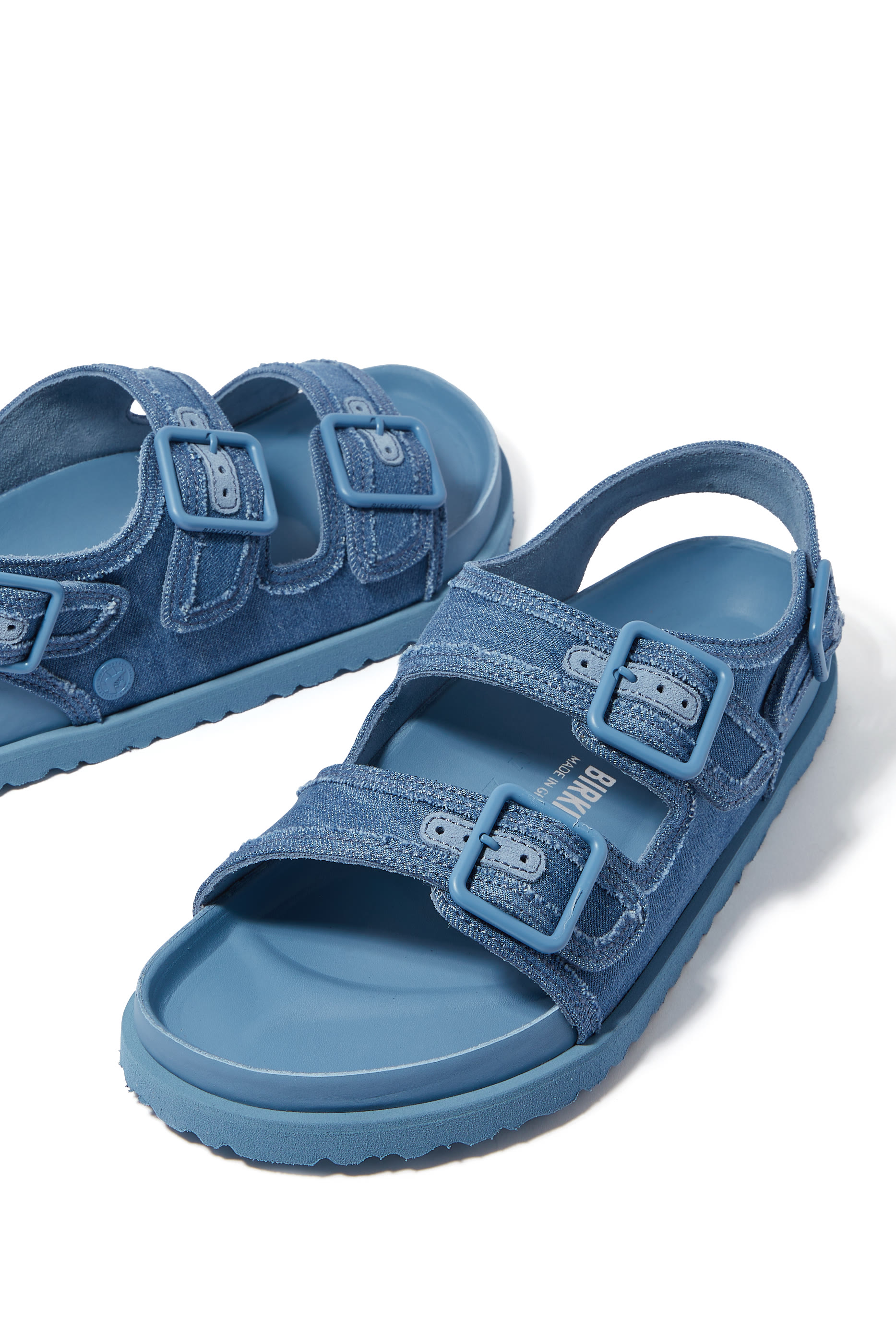 صندل ميلانو بنعل مسطح دنيم باهت