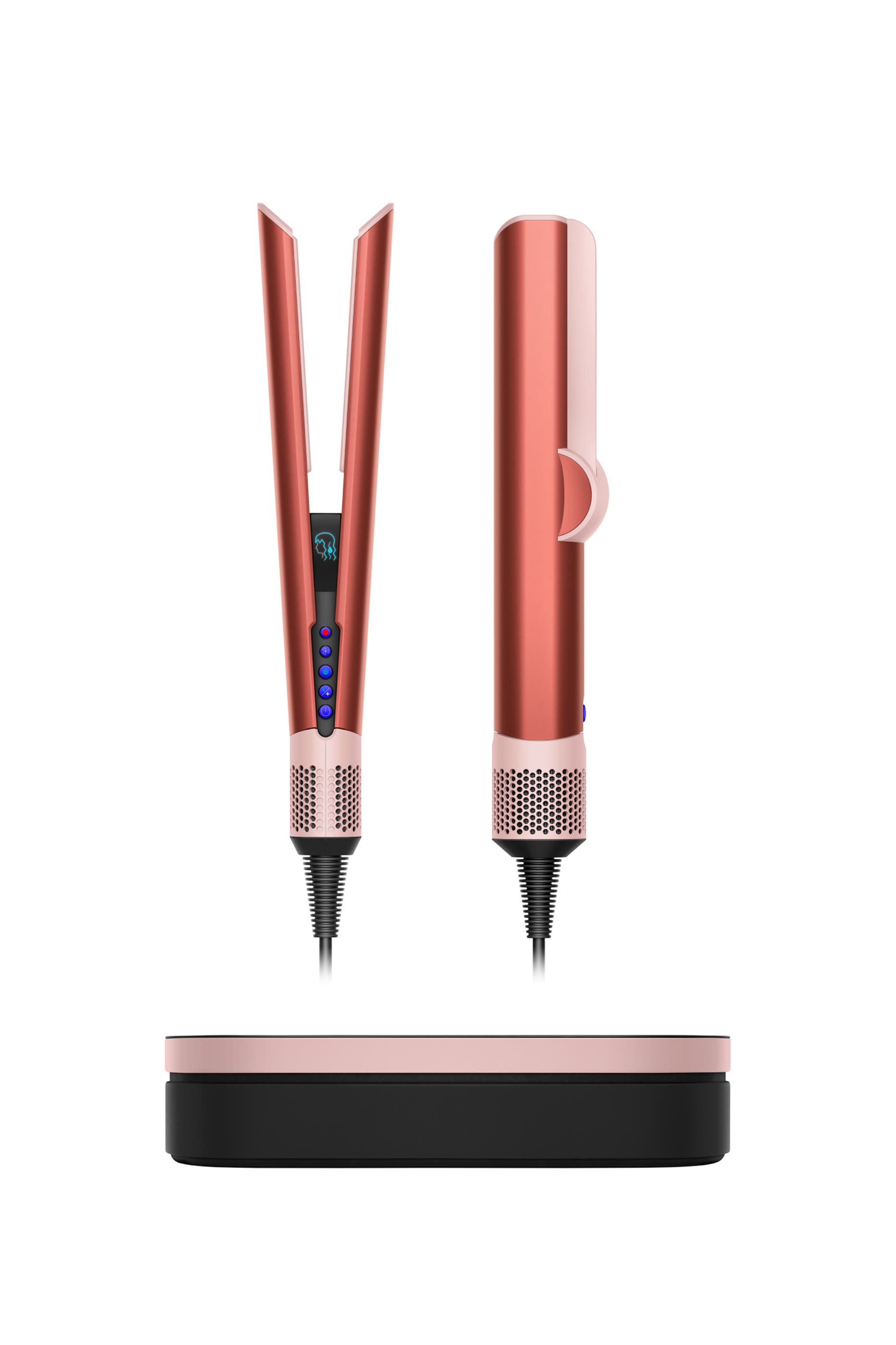 مكواة فرد شعر ايرستريت برونزي فراولي/وردي فاتح