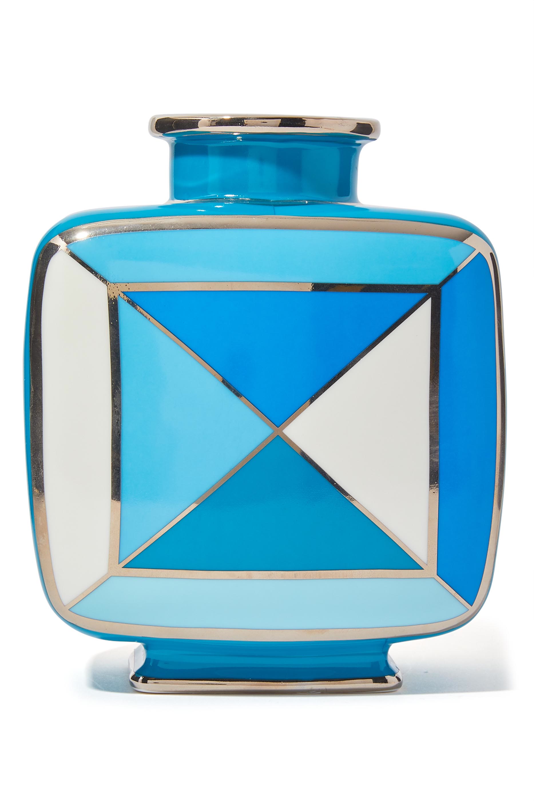 مزهرية تورتينو بنقشة مربعات