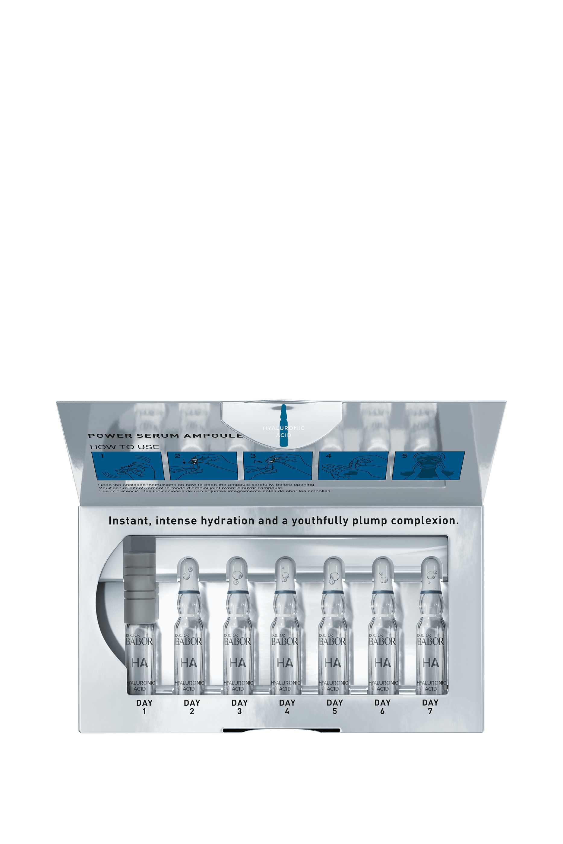 مجموعة أمبولة باور سيروم: حمض الهيالورونيك، 7 قطع
