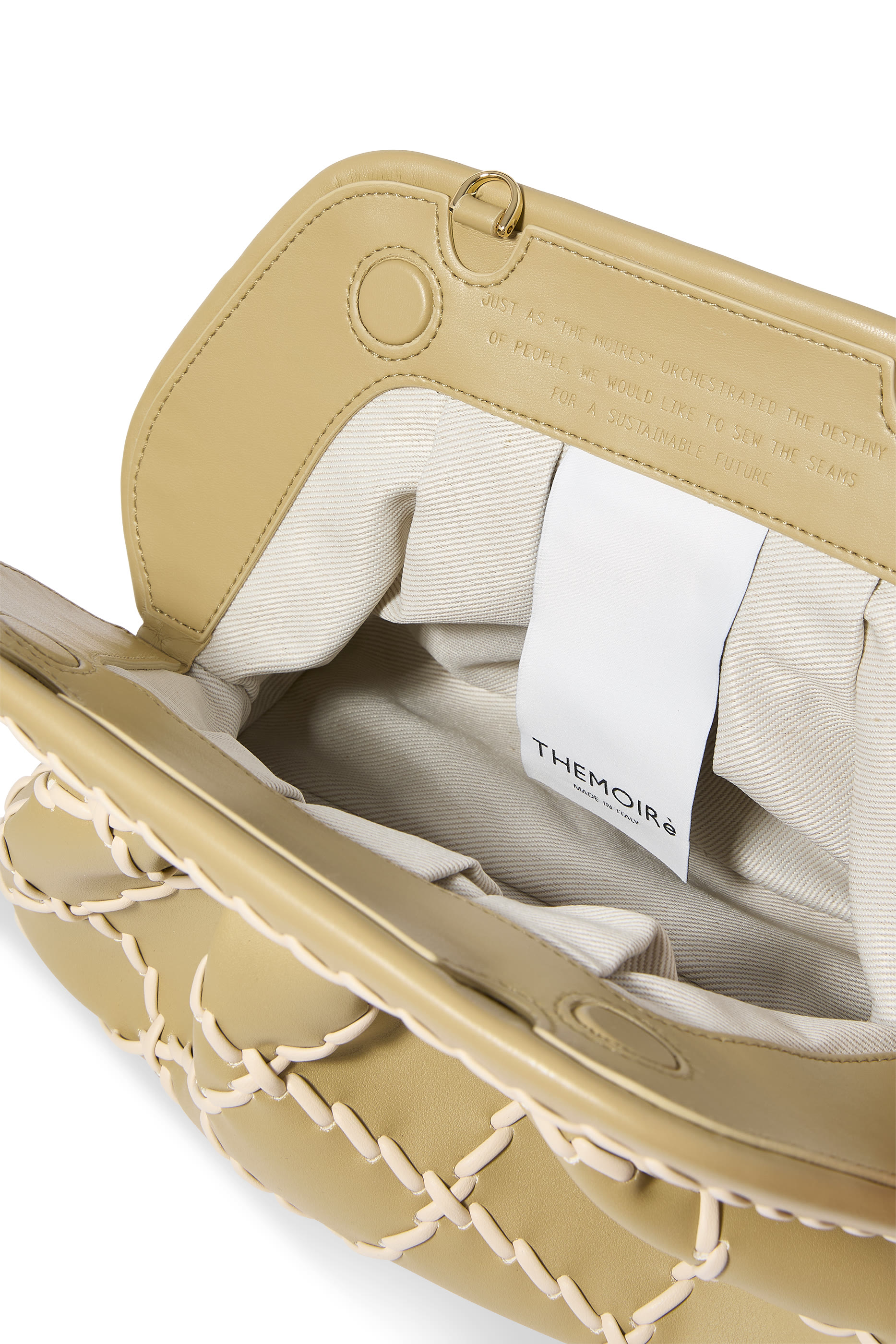 حقيبة كلاتش تيا بامبو ودانتيل