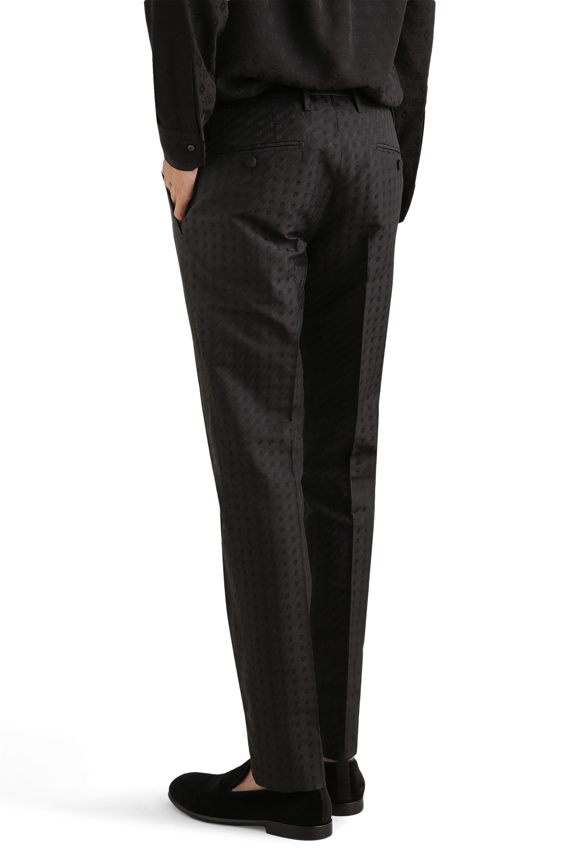 بنطال بنقشة صغيرة جاكار