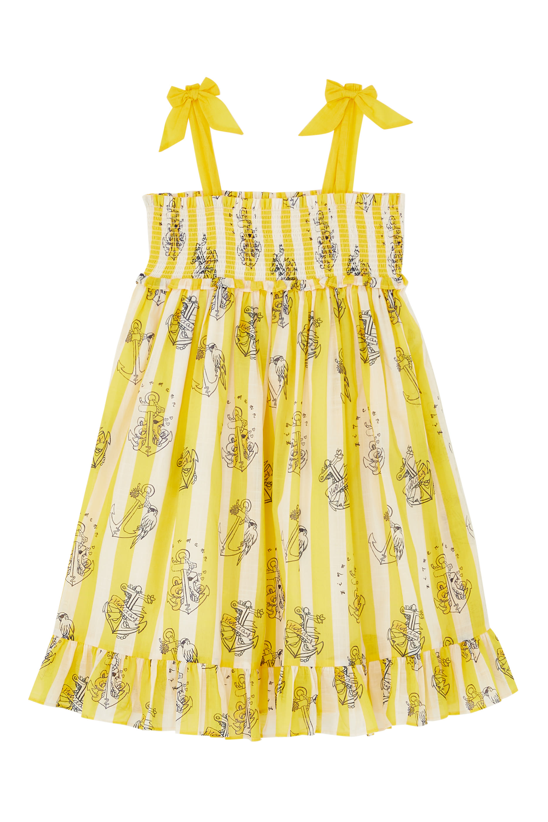 فستان الايت بكشكش للأطفال