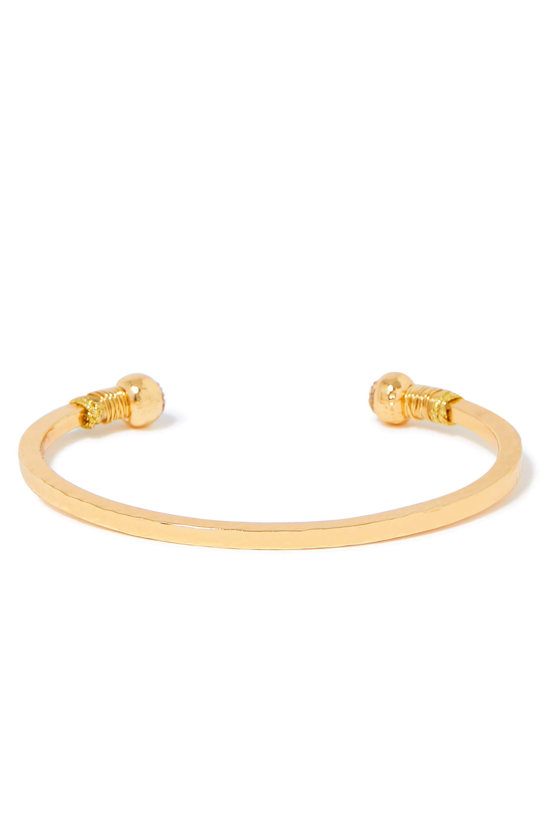 سوار ساري مرصع بالكريستال معدن مطلي بالذهب