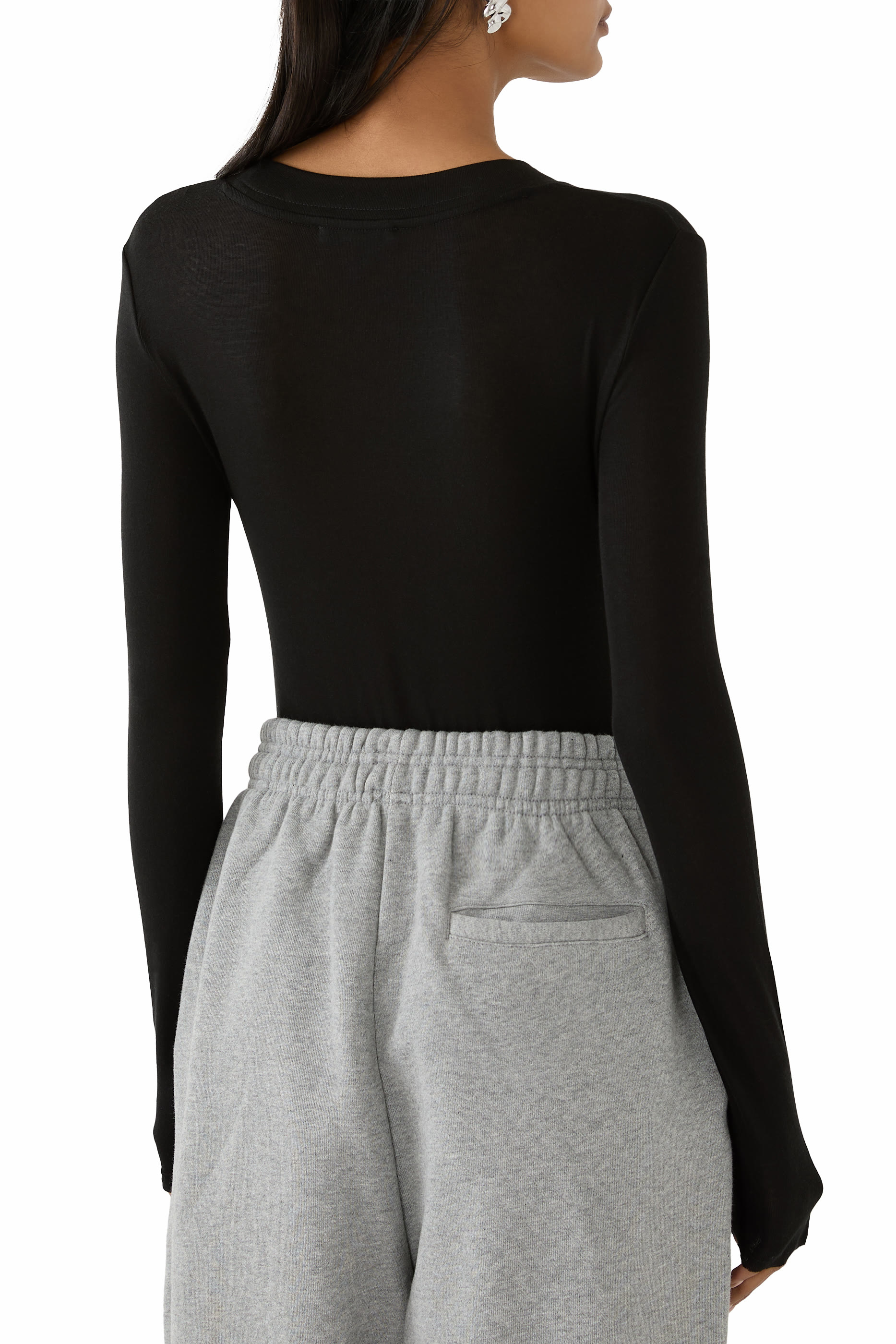 بودي سوت بياقة مستديرة