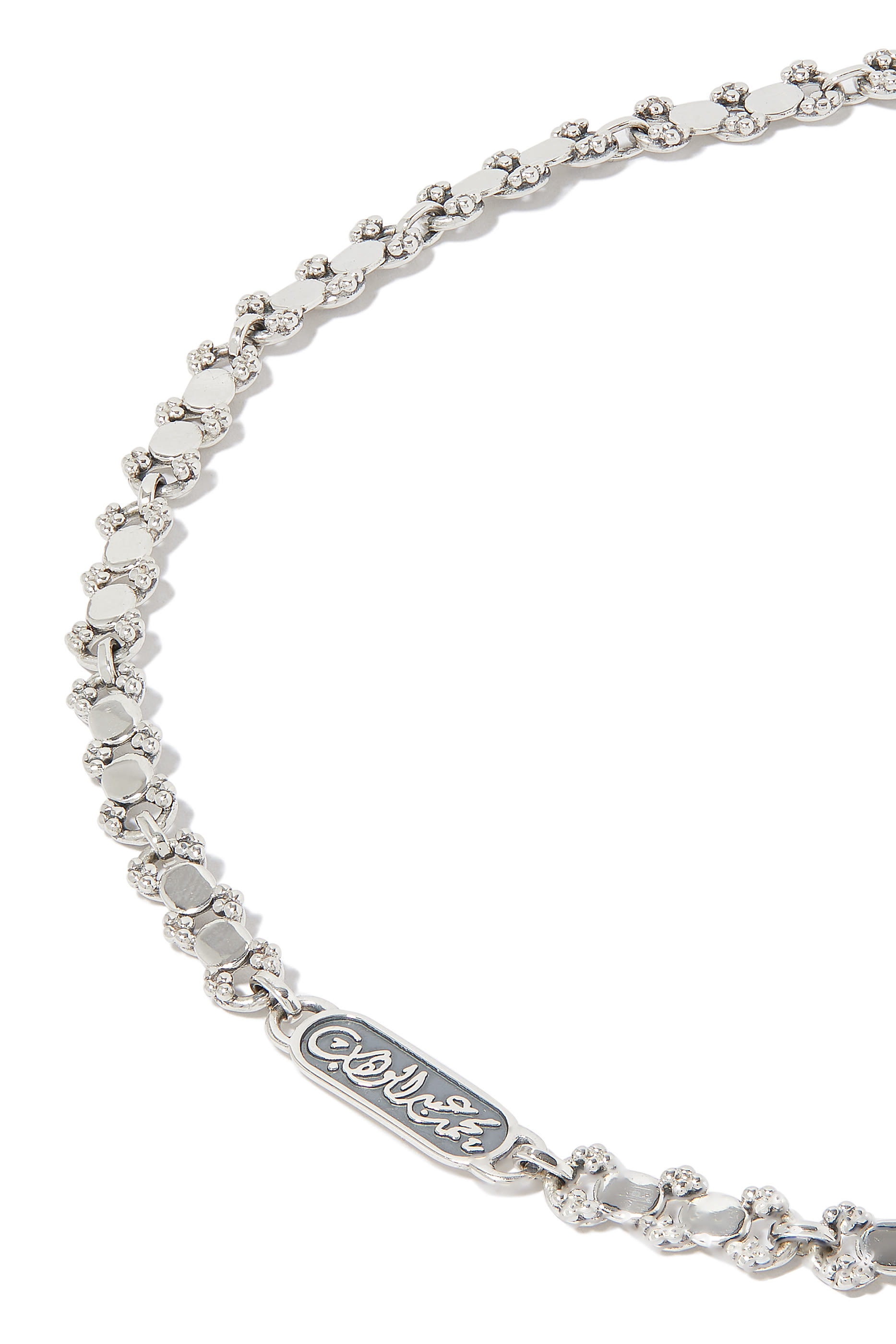 قلادة إترنتي مرصعة بحجر تورمالين فضة إسترلينية وذهب أصفر عيار 18