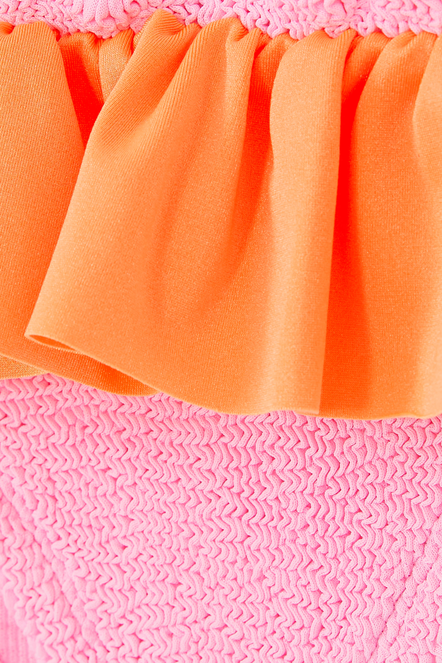 طقم بيكيني ديو اوليف بحافة جرس للأطفال