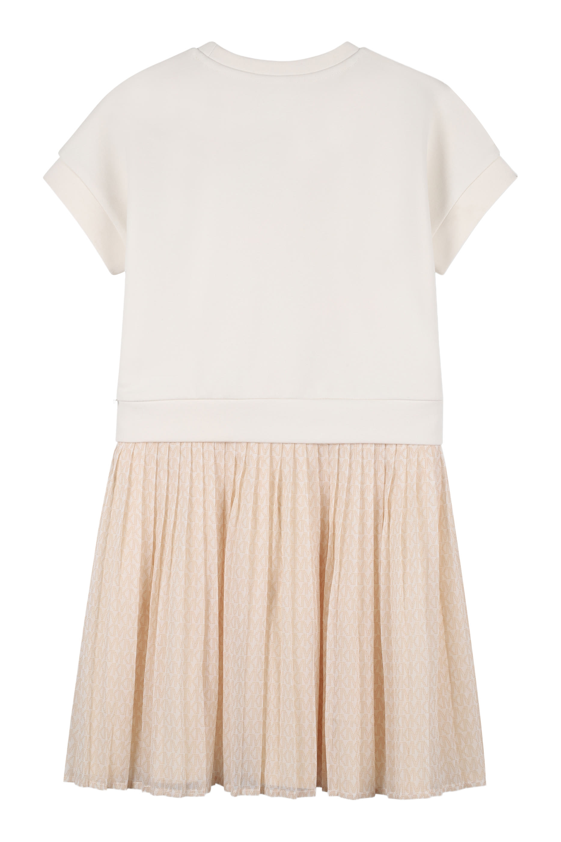 فستان بطيات بشعار الماركة للأطفال