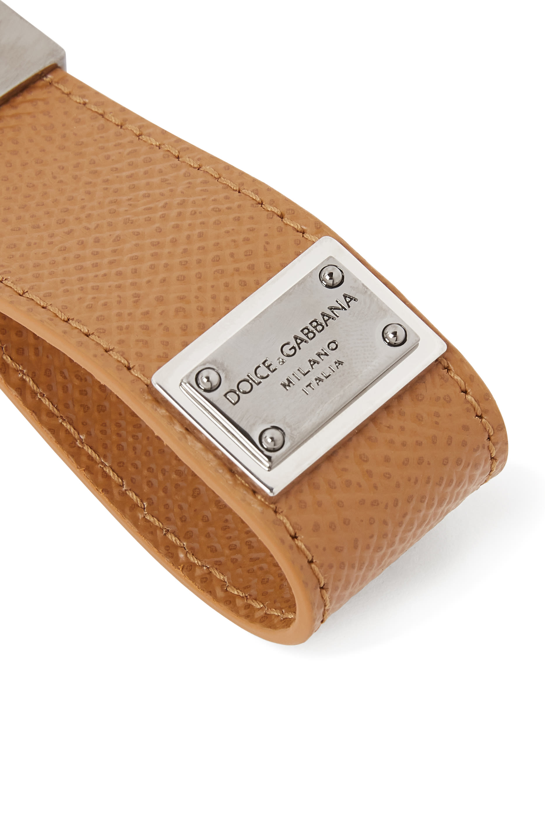 سلسلة مفاتيح بشارة شعار الماركة جلد عجل