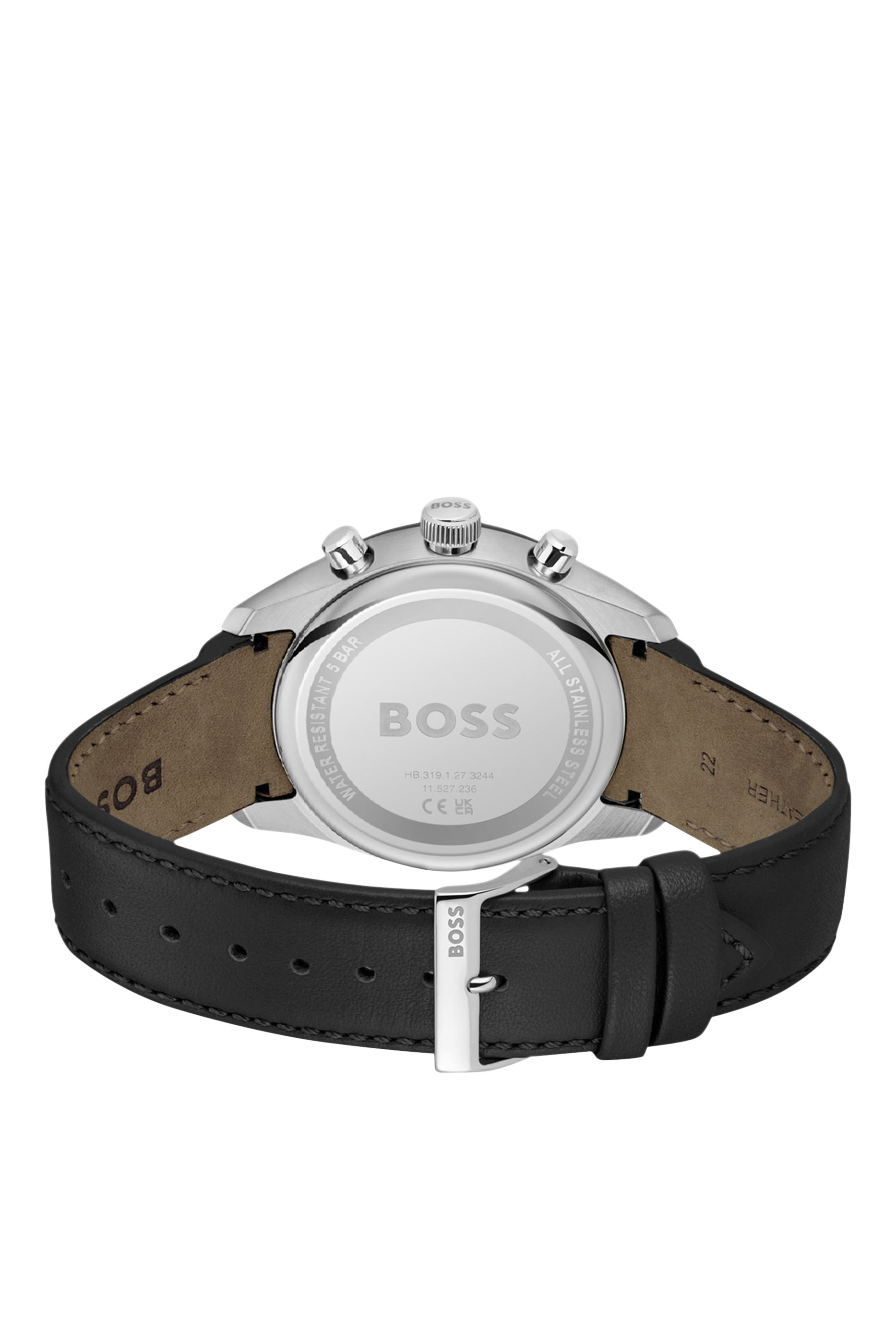 ساعة كرونوغراف غراند بري بمينا أسود