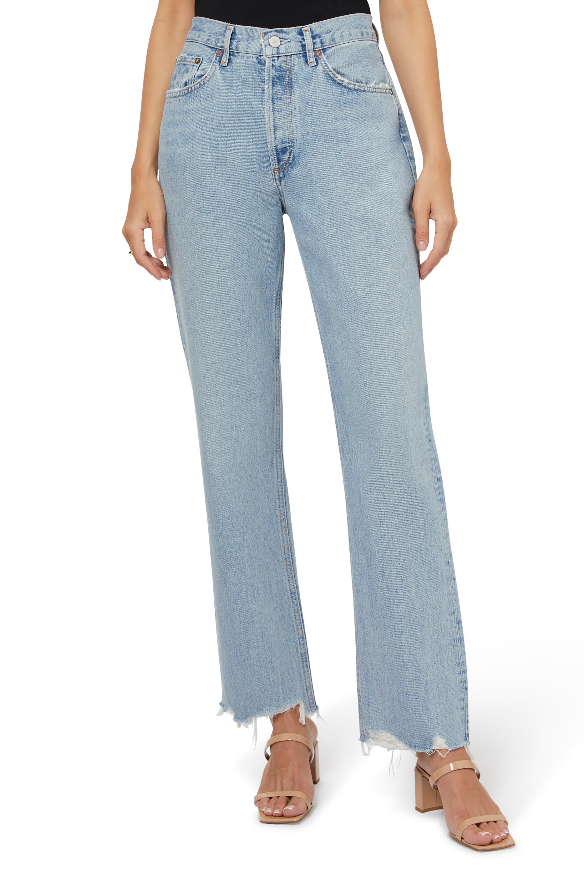 بنطال جينز لانا بقصة عند الخصر