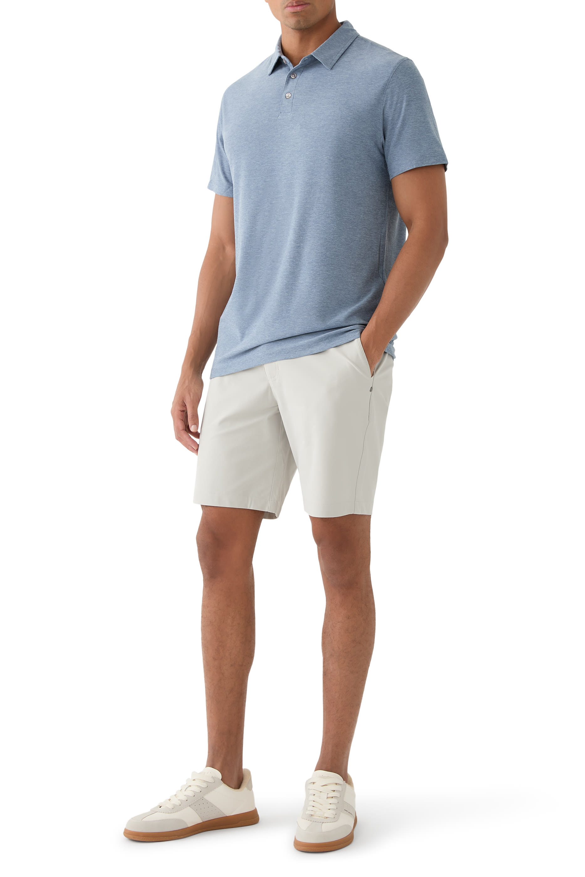 قميص بولو ستراتو قماش معالج