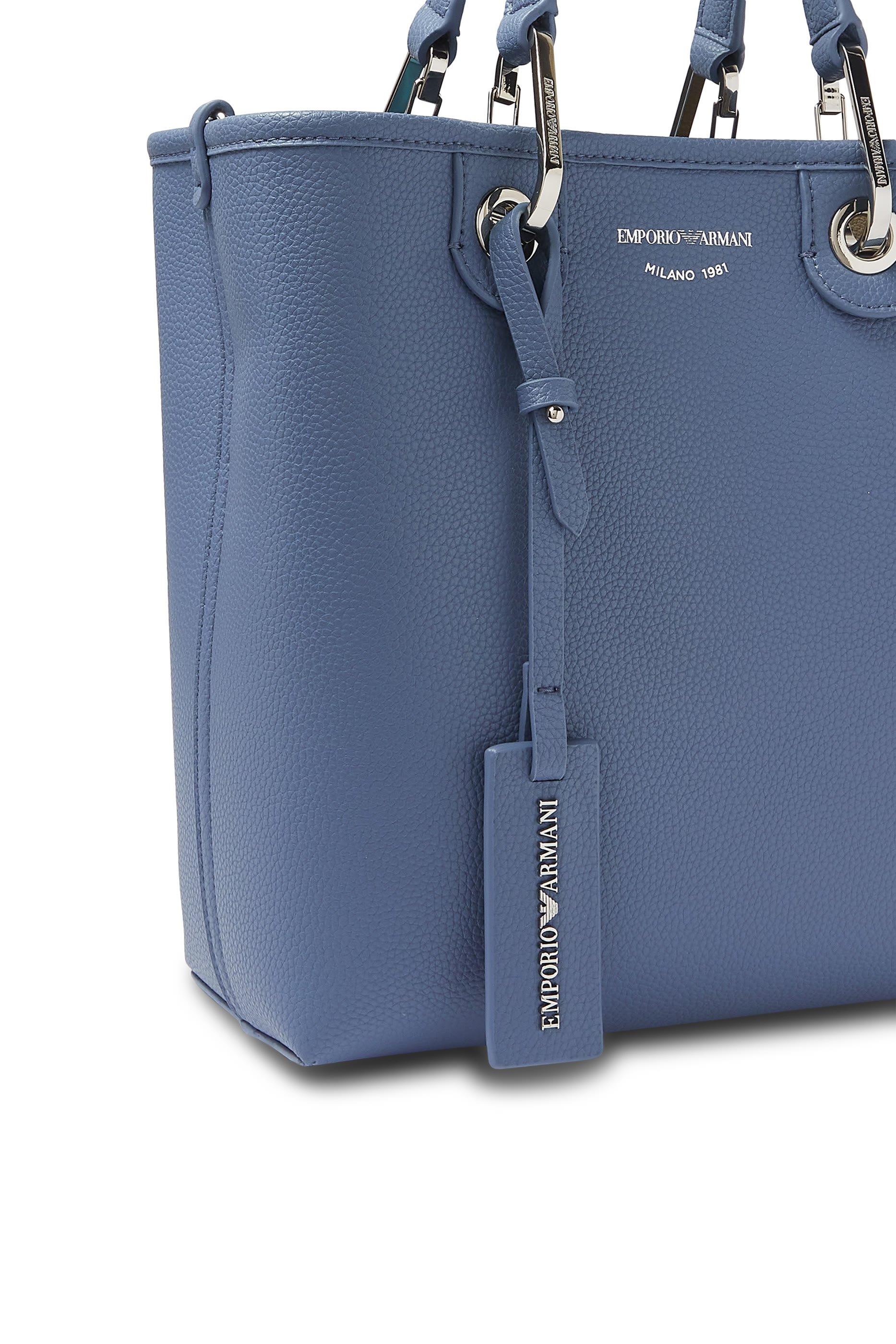 حقيبة يد ماي إي أي بتصميم عمودي بنقشة جلد الغزال